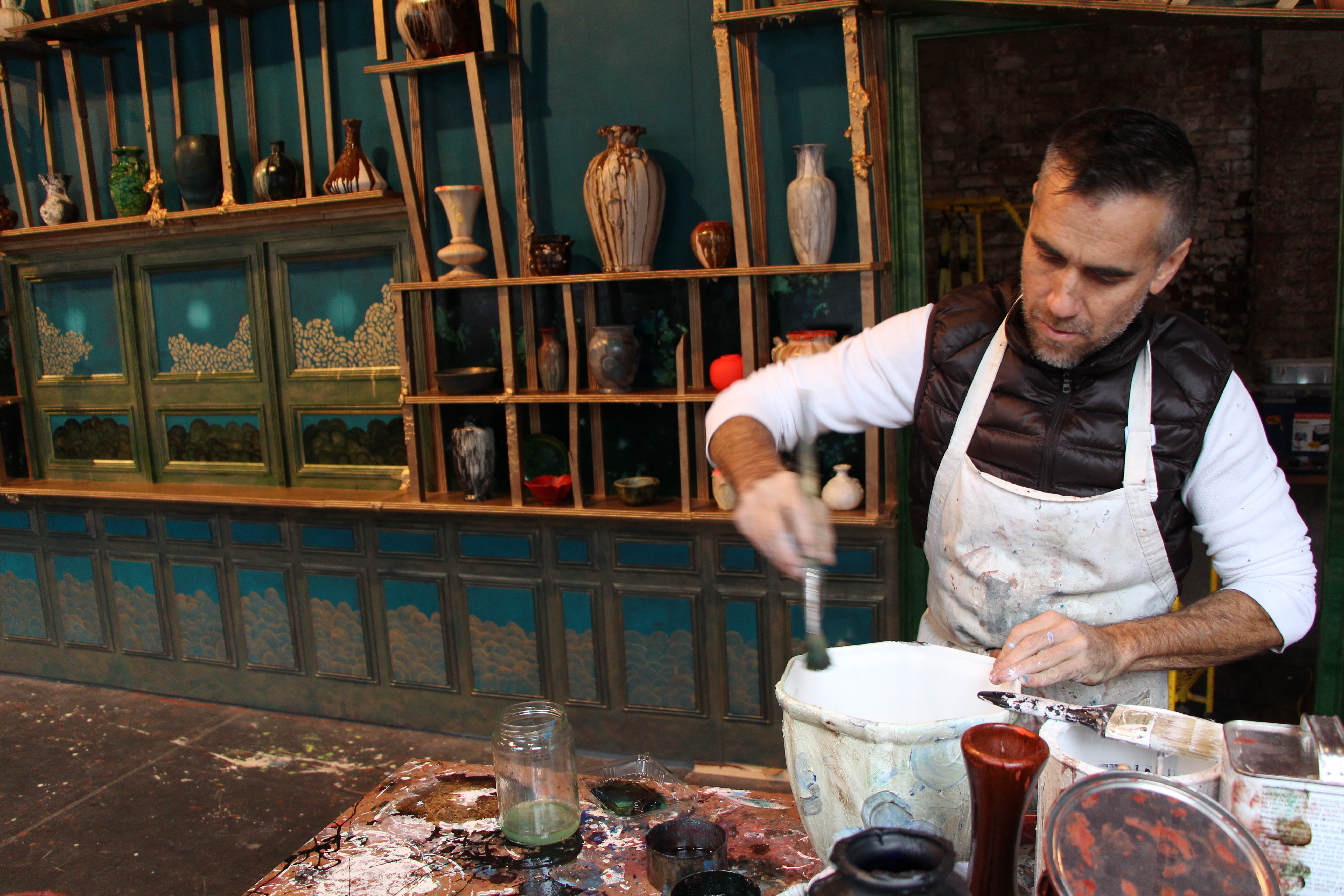 Darren Waterston in his studio.