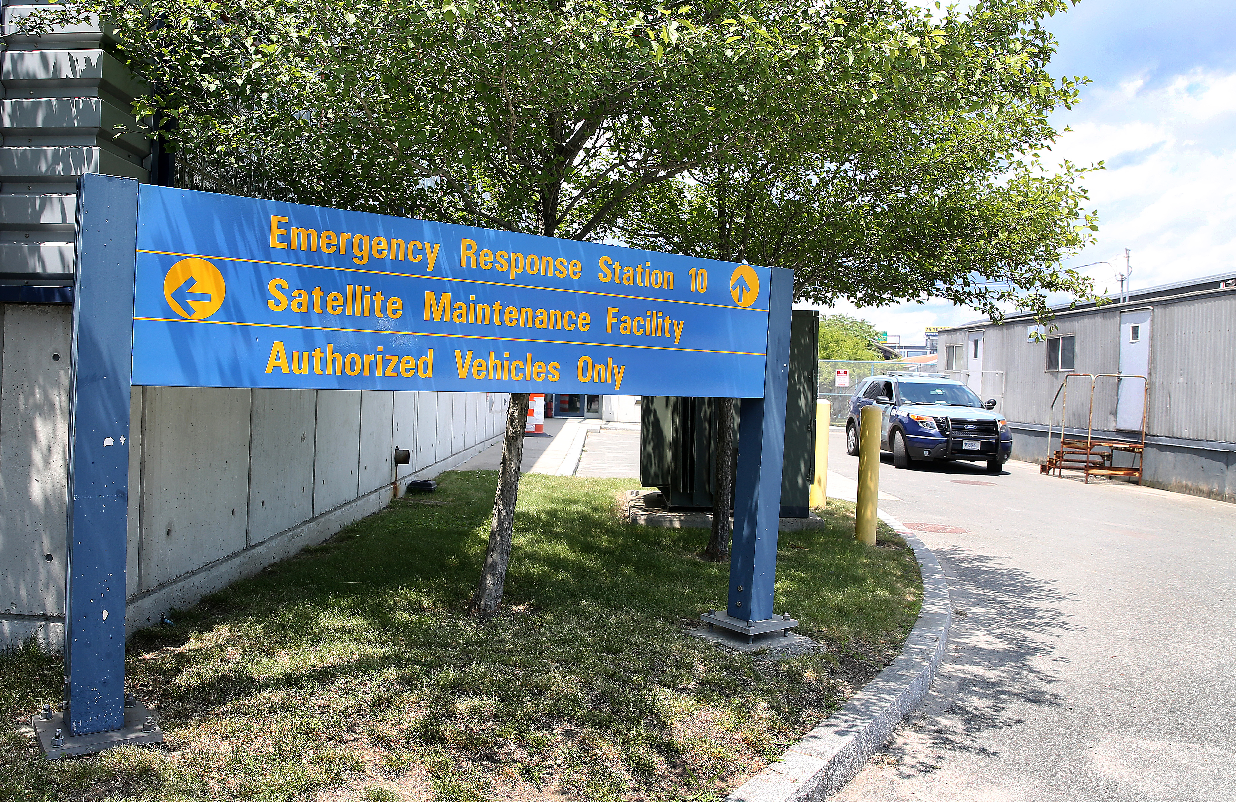 The Charlestown ERS station is nestled in a corner of the bustling Bunker Hill Industrial Park.