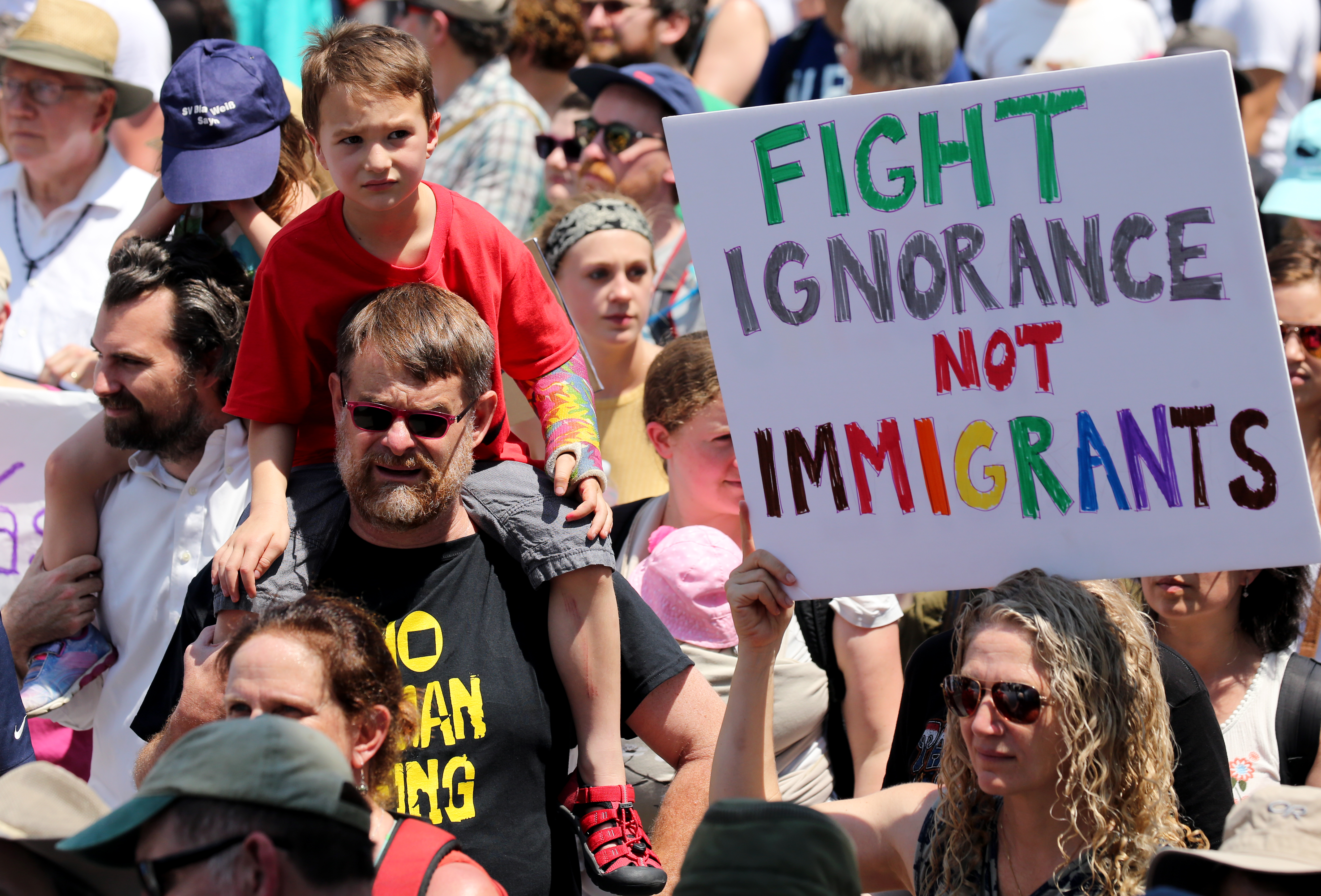 Demonstrators marched from City Hall Plaza to Boston Common on Saturday.