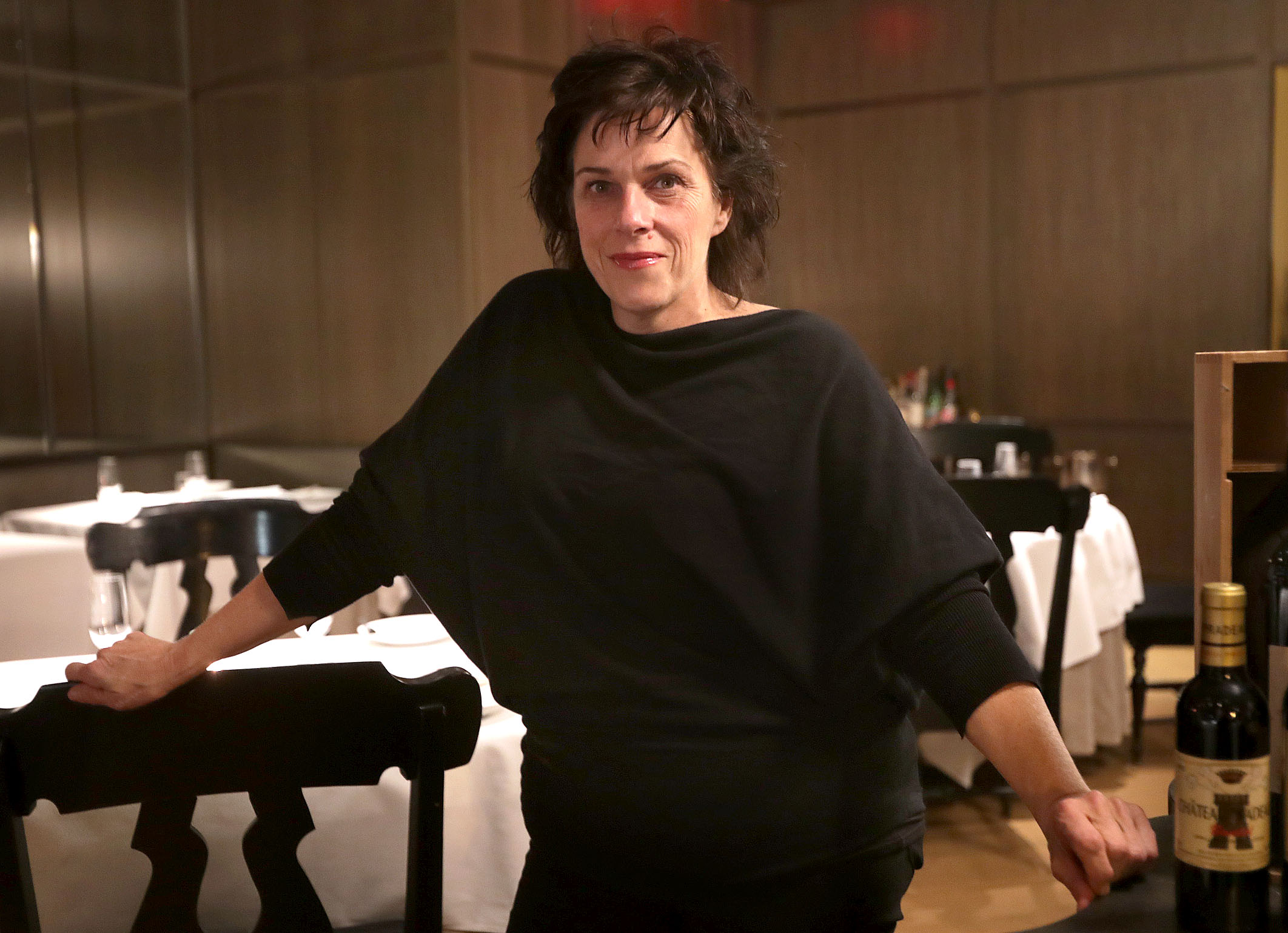 Lynch in the dining room of Menton in 2016.