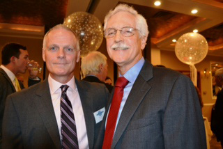 Richard "Ratt" Kennedy (left) and Dr. Robert H. Brown Jr., a leading ALS researcher.