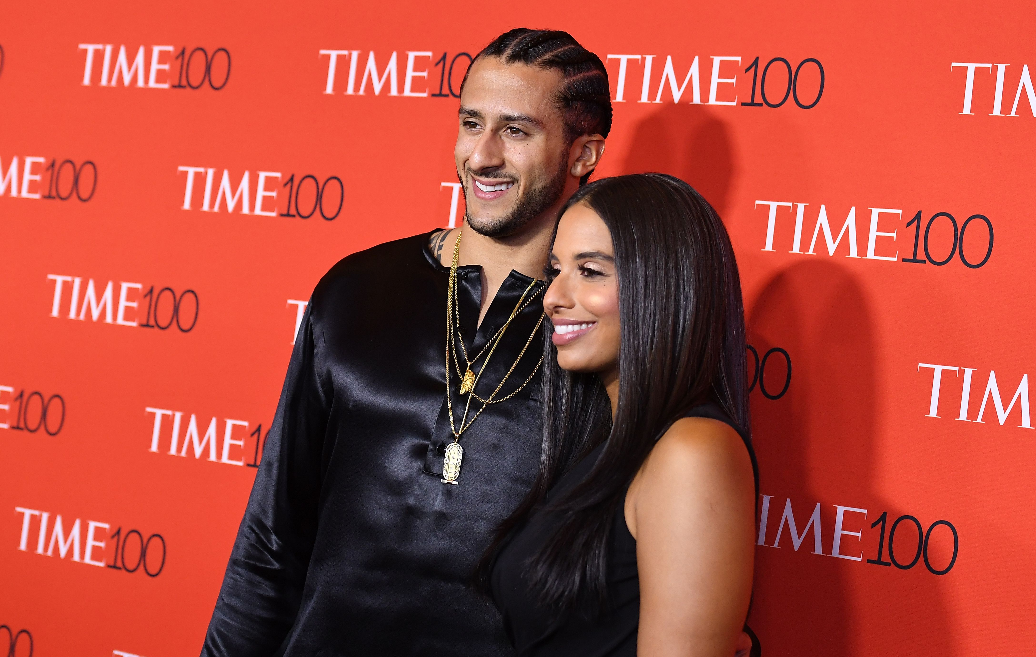 Colin Kaepernick and Nessa <b>Diab</b> at the 2017 Time 100 Gala at Jazz at Lincoln Center last month.