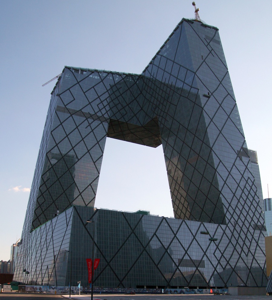 CCTV building in Beijing.