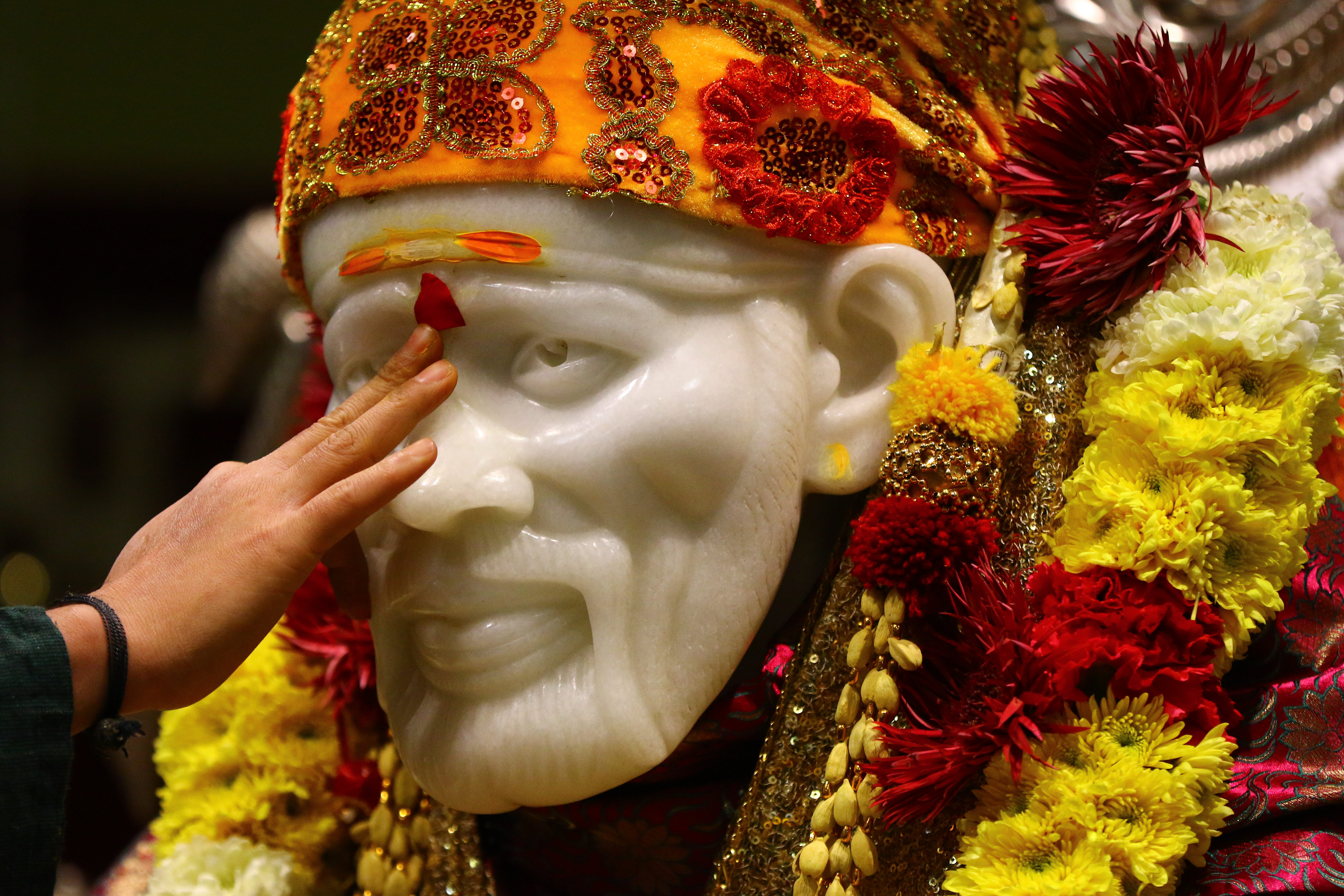 The Hindu temple follows the guru Shri Sai Baba, who was born in the 19th century.