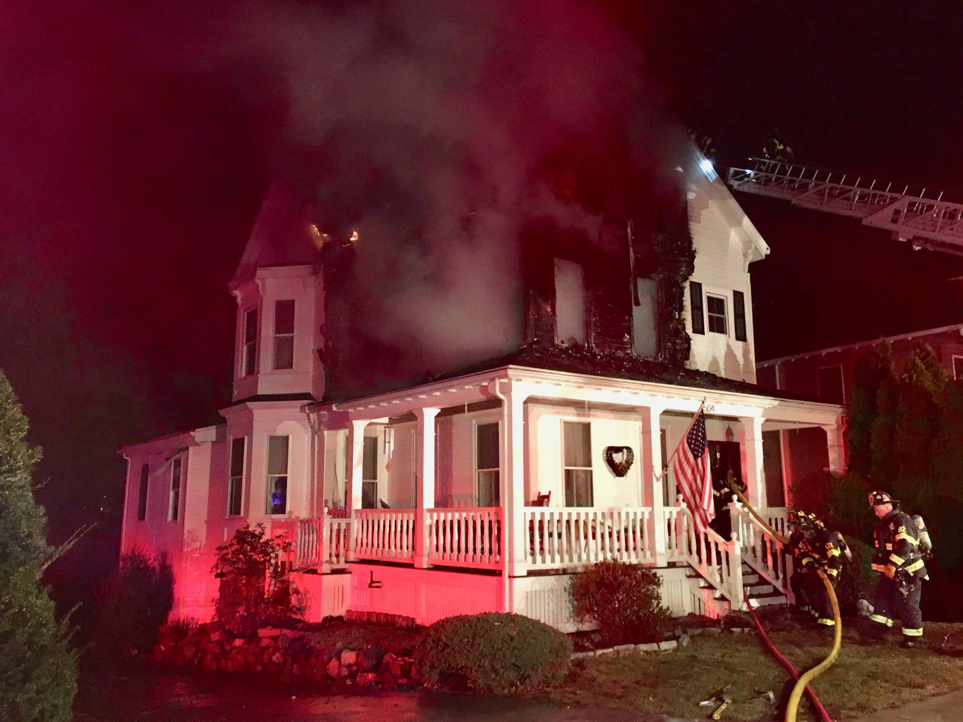 3alarm fire destroys home in Melrose The Boston Globe