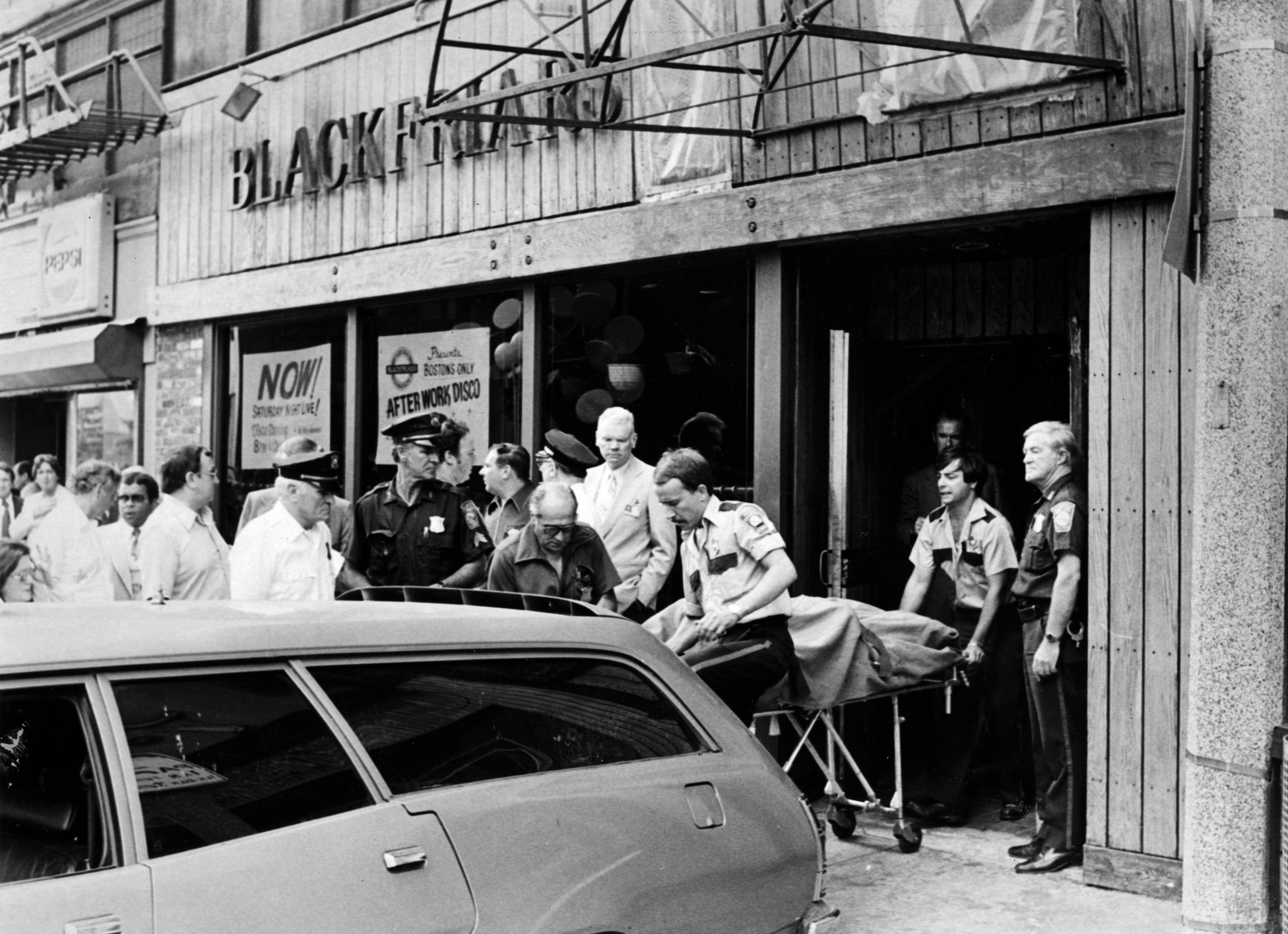 One of the five bodies was removed from the Blackfriars Pub on Summer Street on June 28, 1978.