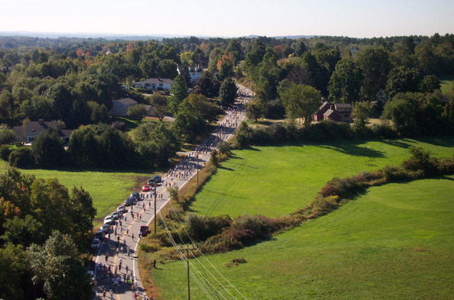 New Hampshire’s Applefest Half Marathon, this year on October 5, ends with a treat: apple crisp.