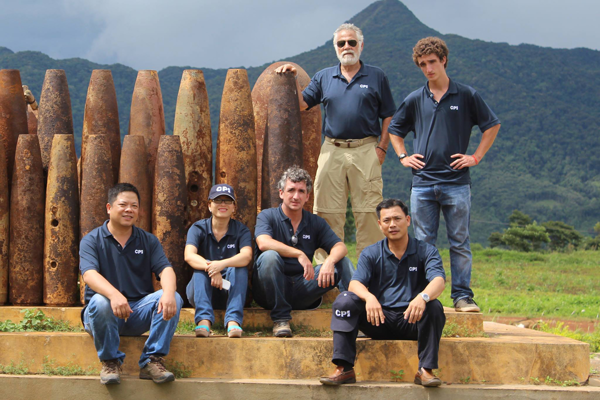 Jonathan Goldsmith visited a few land mine removal projects in Vietnam. He hoped to raise awareness and private funding to minimize deaths and injuries from bombs left from past wars.