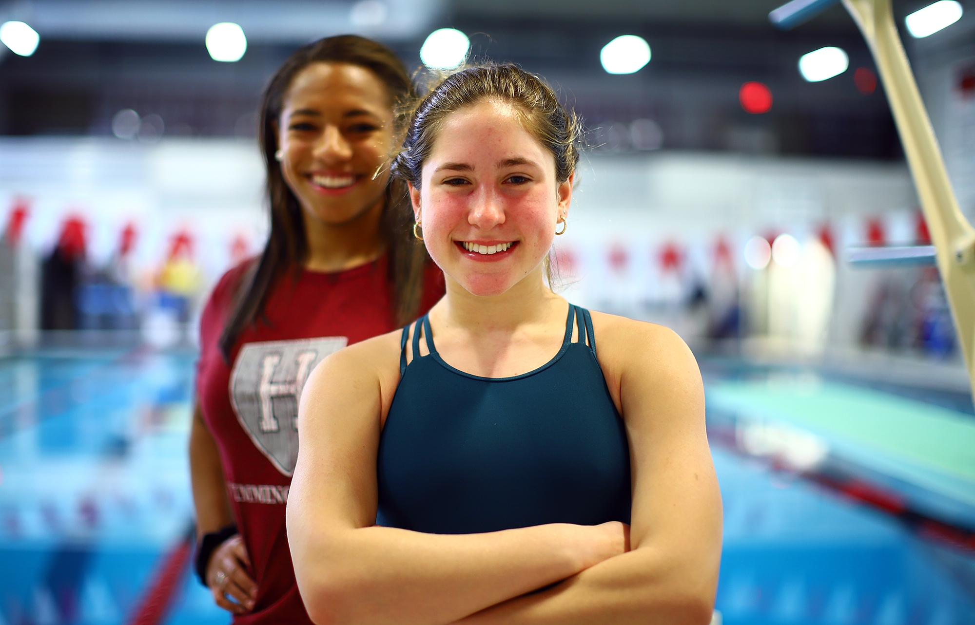 Weston High head coach Claude Valle says the time Charlotte Martinkus has spent working with her record-setting mentor, Mikaela Thompson, has resulted in a tight-knit bond. “The relationship between the two is truly special.”