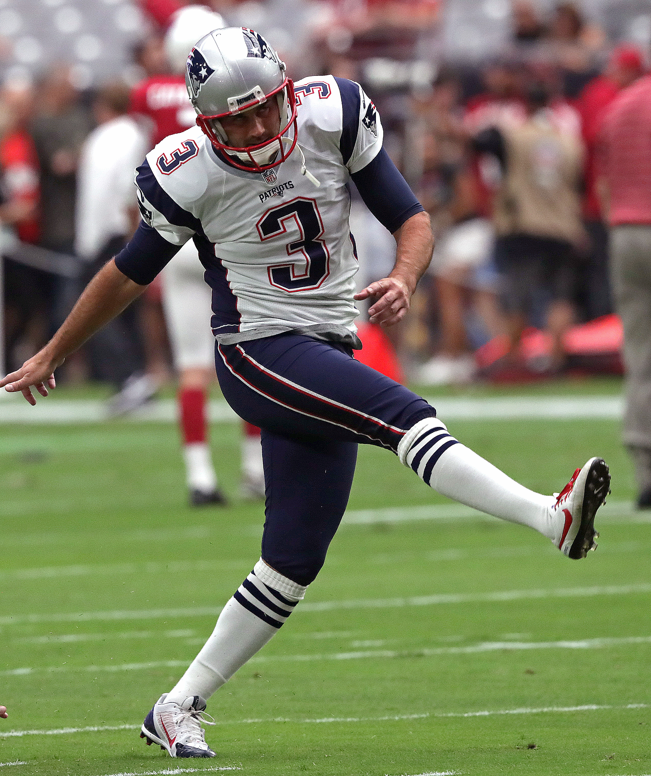 Four of Stephen Gostkowski’s six kickoffs were returned by the Cardinals last week.