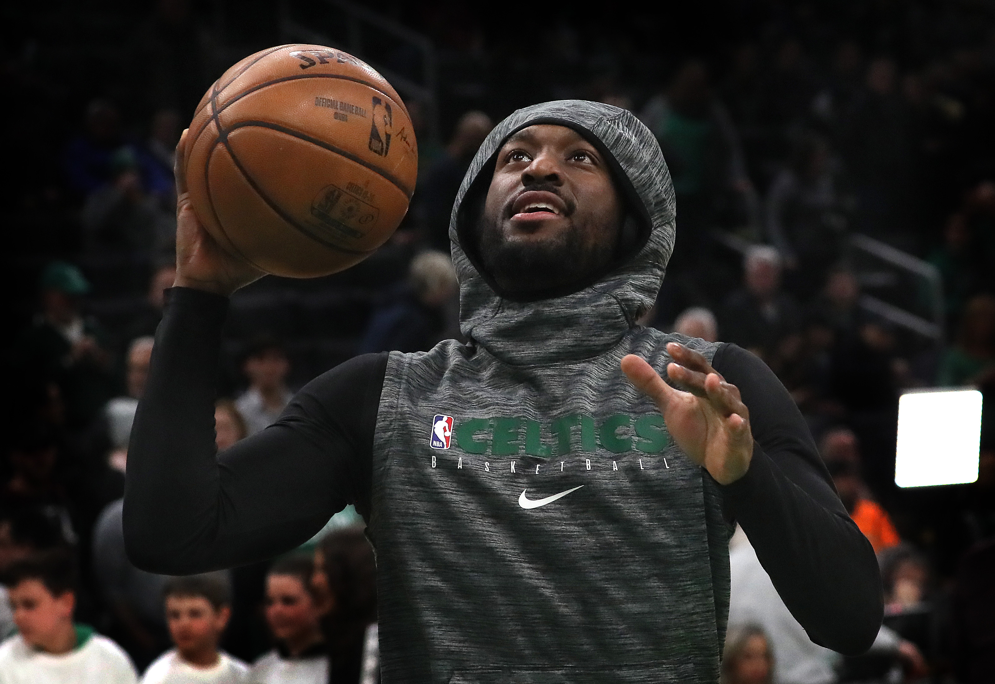 Celtics guard Kemba Walker did some light running and shooting before Saturday’s game but did not play.