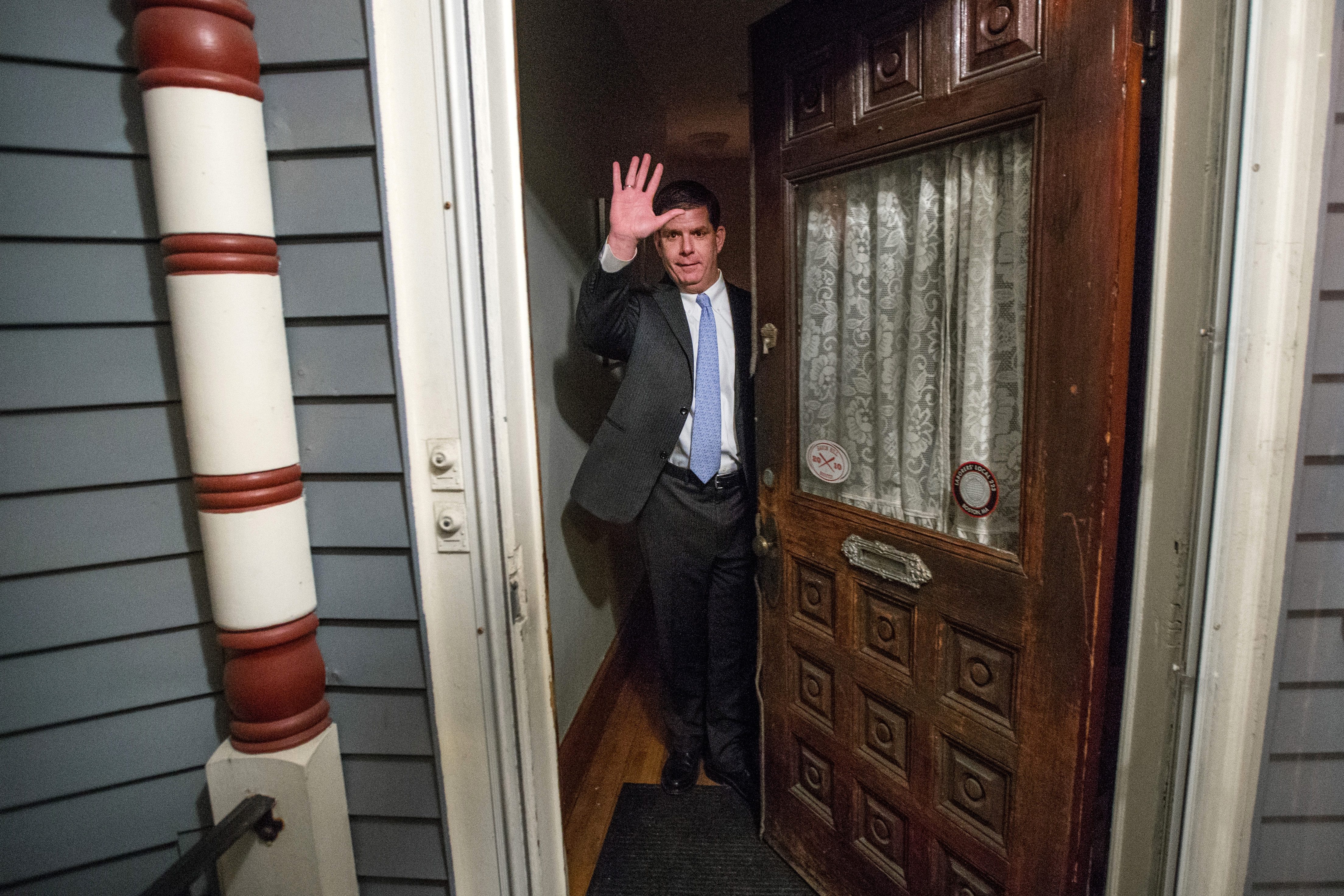 Mayor Marty Walsh at his Savin Hill home in 2013.