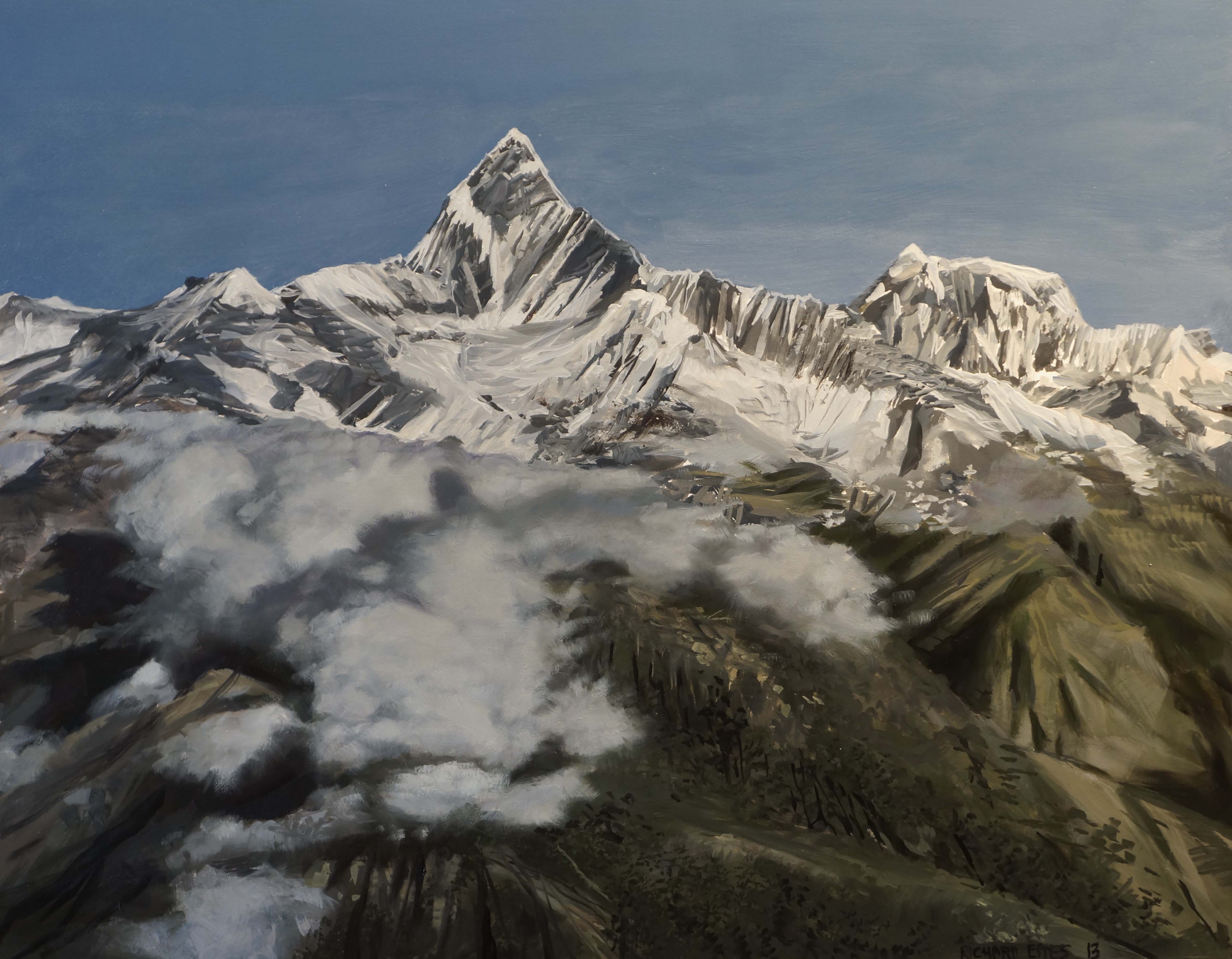 Richard Estes’s painting “Machapuchare.”