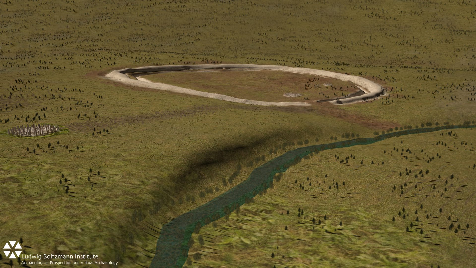 The 4,500-year-old stones, some measuring 4.5 yards in length, were discovered under three feet of earth at Durrington Walls "superhenge.”