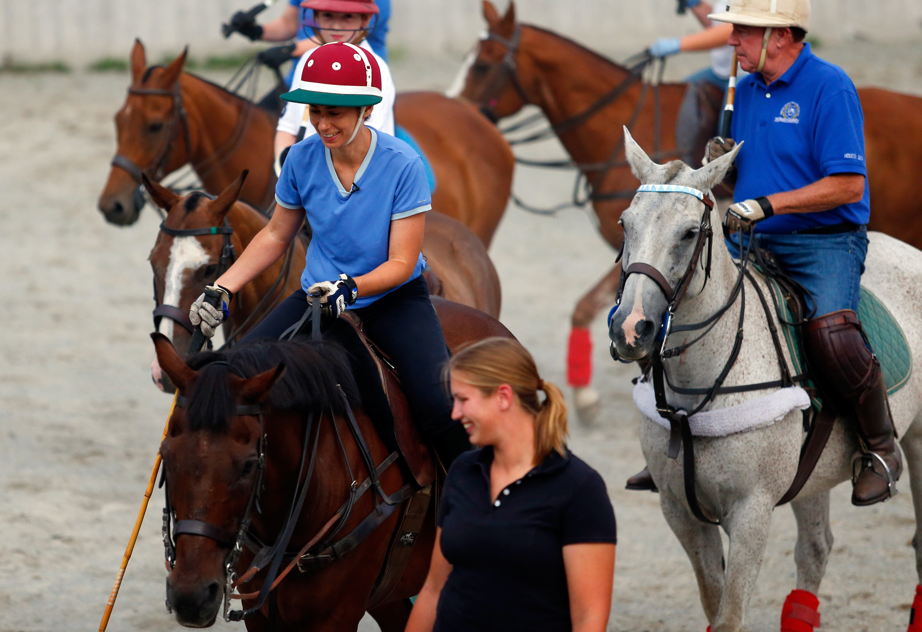 Balancing horse movement with trying to strike the ball is the key to polo.