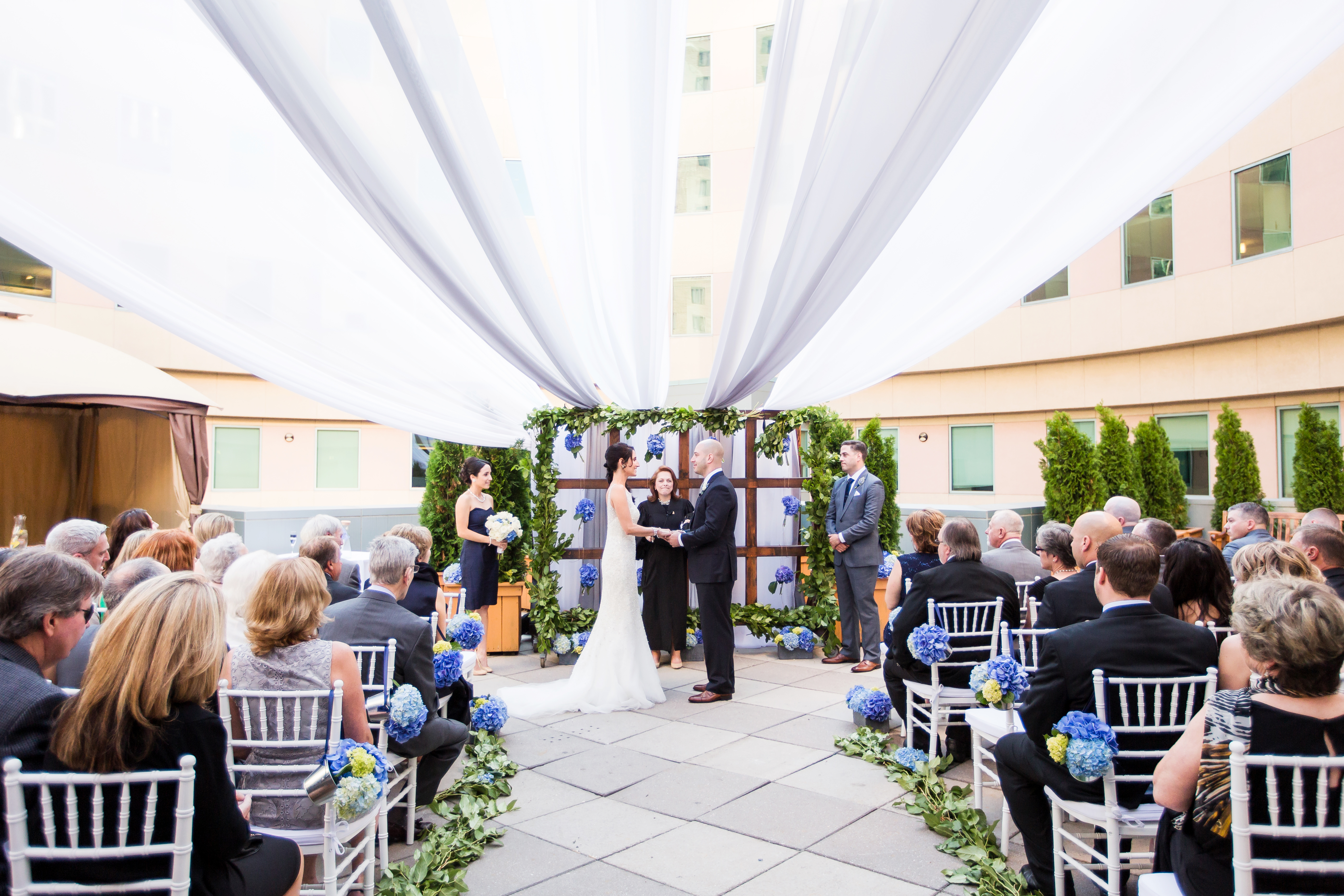 The outdoor ceremony.
