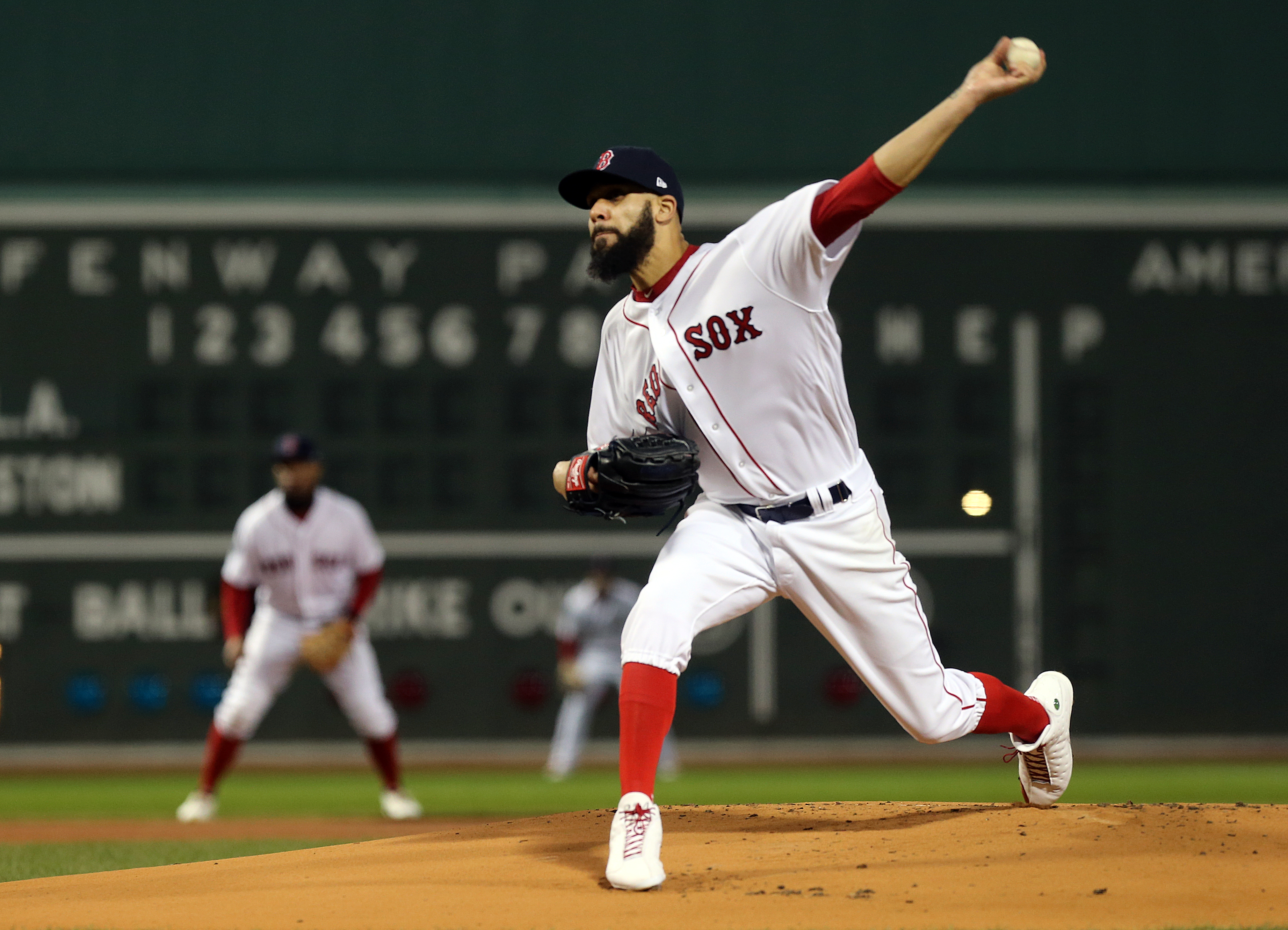 David Price threw 88 pitches (58 strikes) over his six innings.