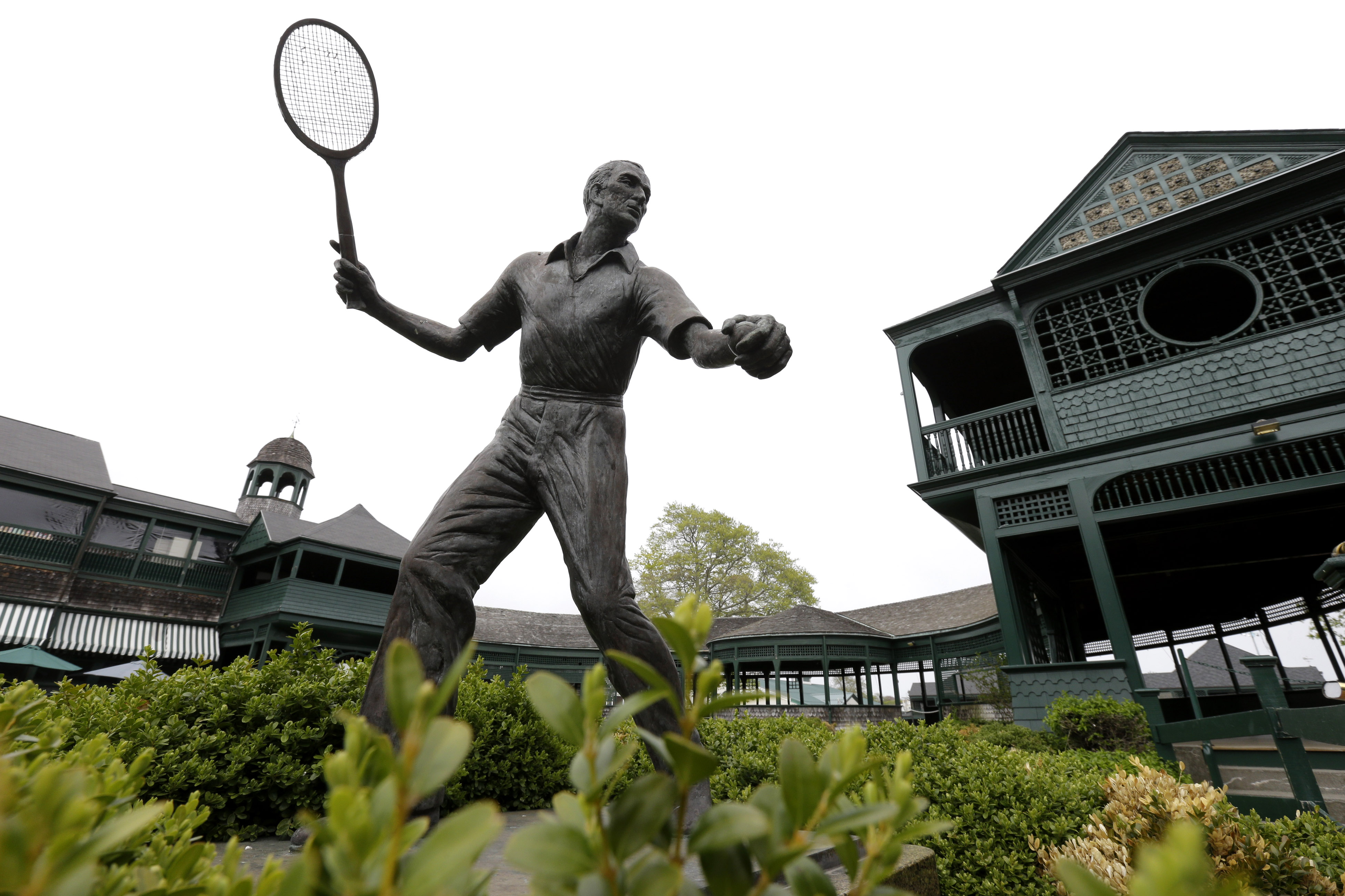 There are numerous interactive exhibits at the Tennis Hall of Fame in Newport, Rhode Island.