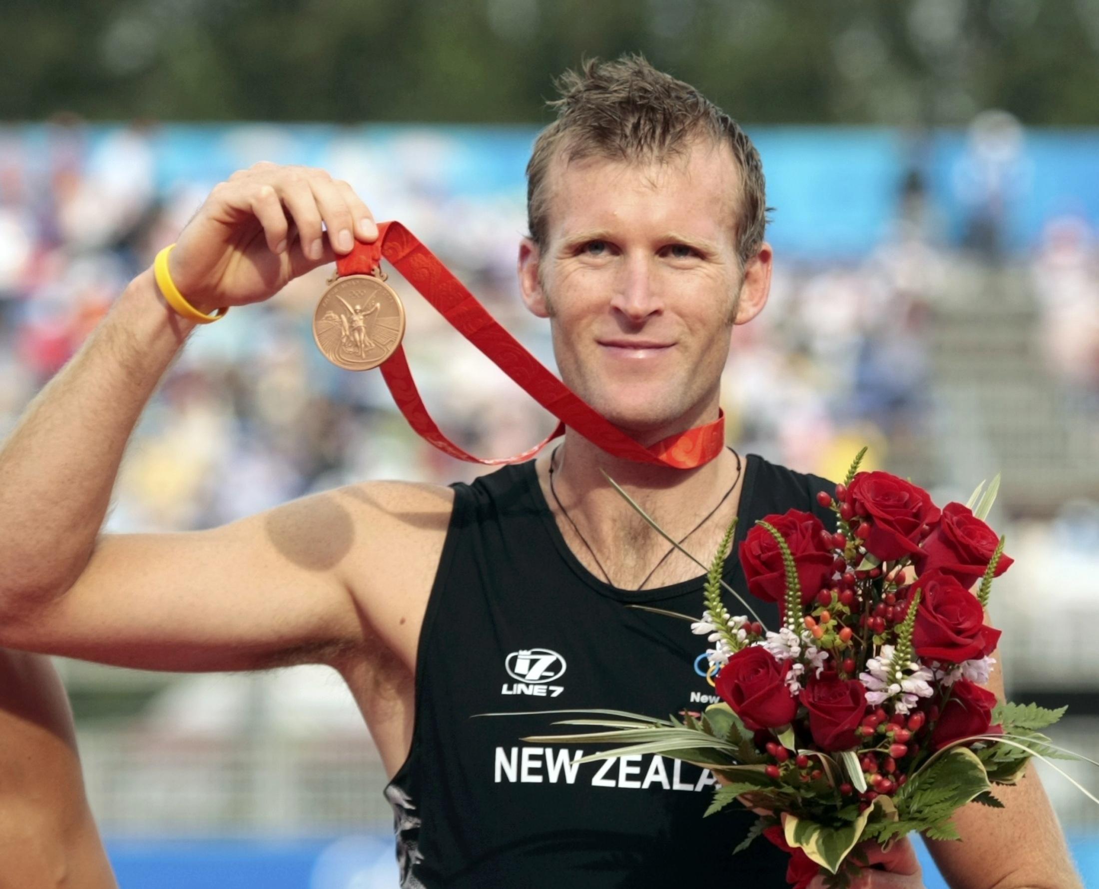 Olympic singles champion Mahe Drysdale of New Zealand likes the fun of the Head of the Charles.