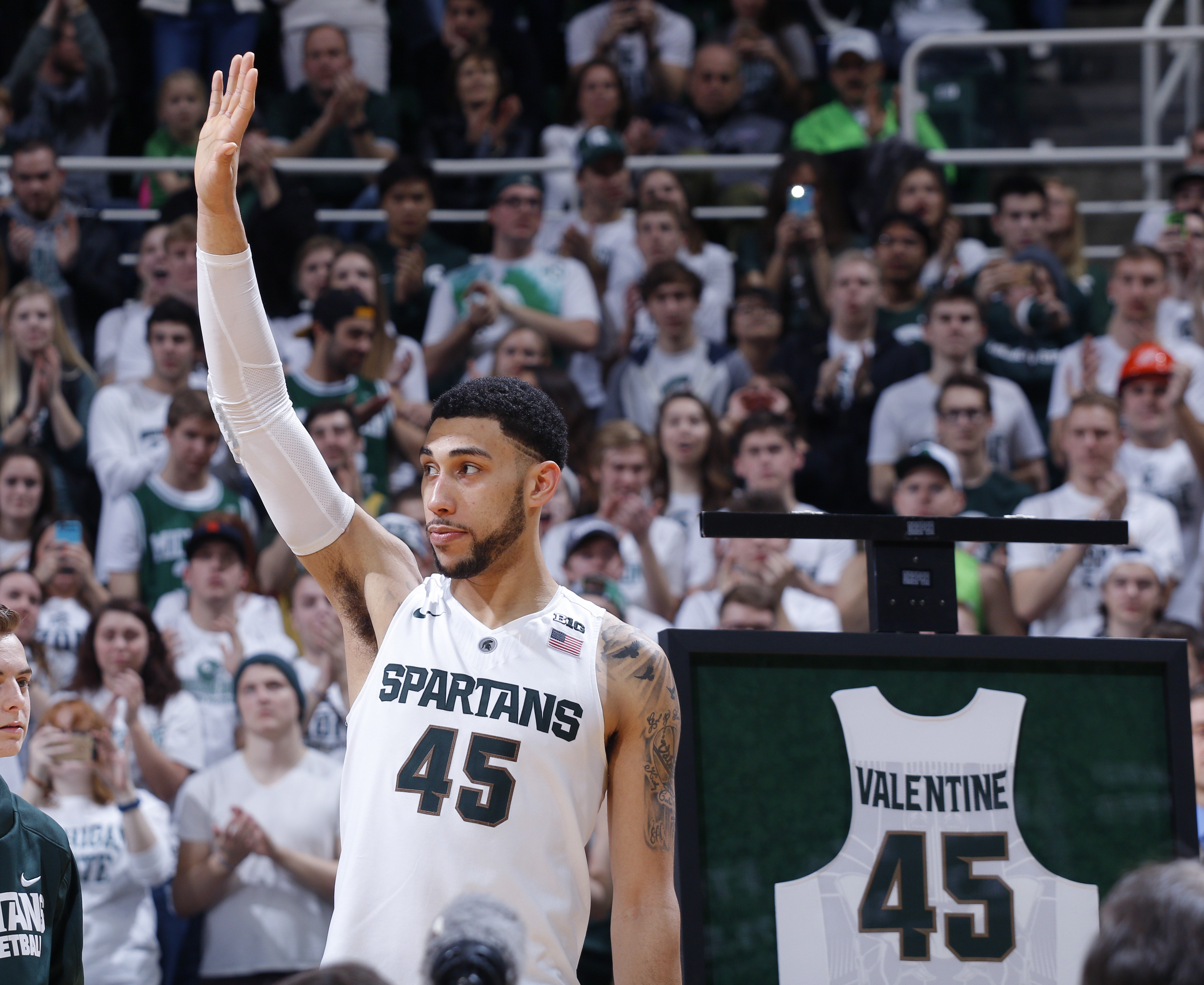 Denzel Valentine started 117 games over four years for Michigan State.