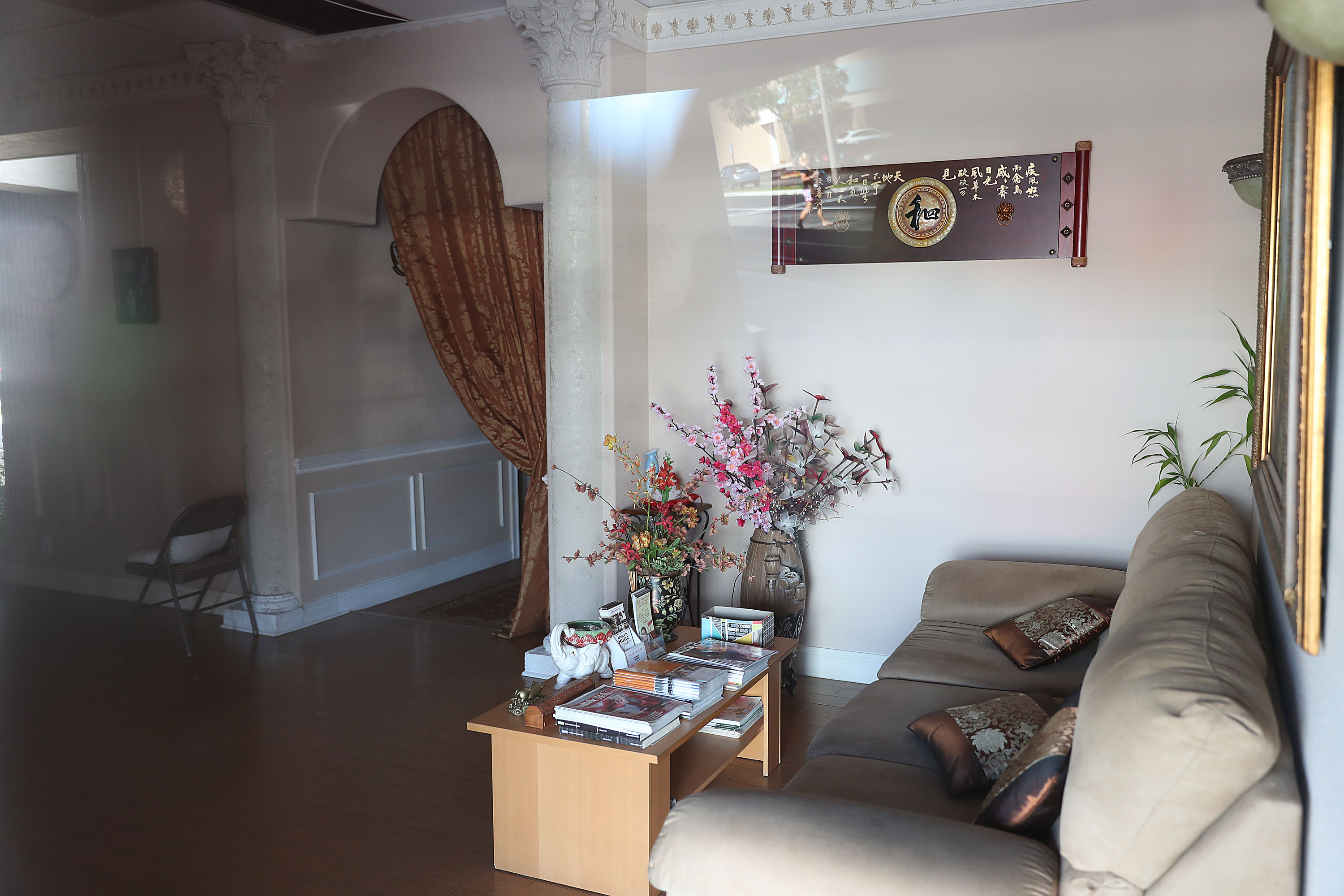 The inside of the closed Orchids of Asia DaySpa on Friday.