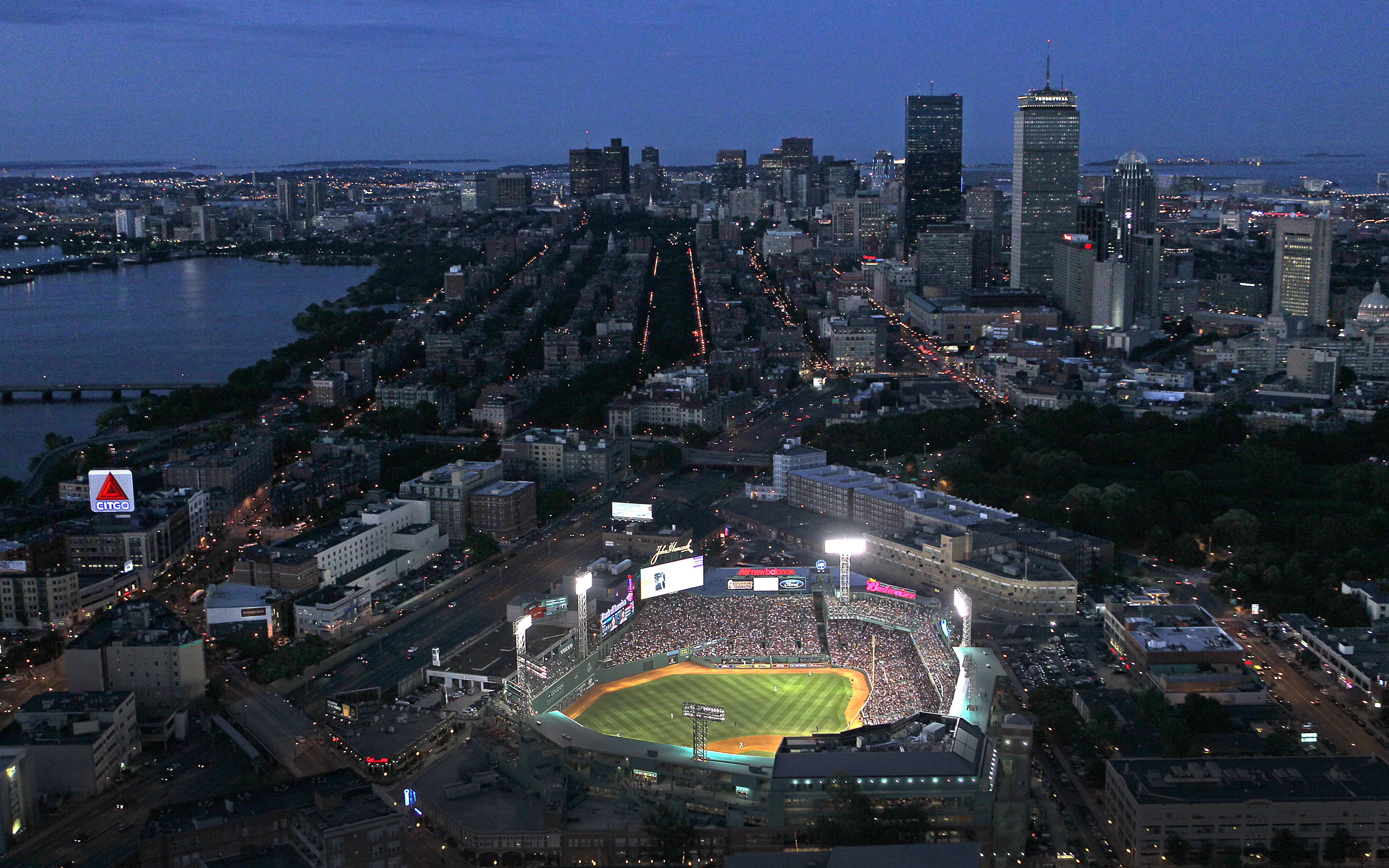 Fenway Park and Kenmore Square.