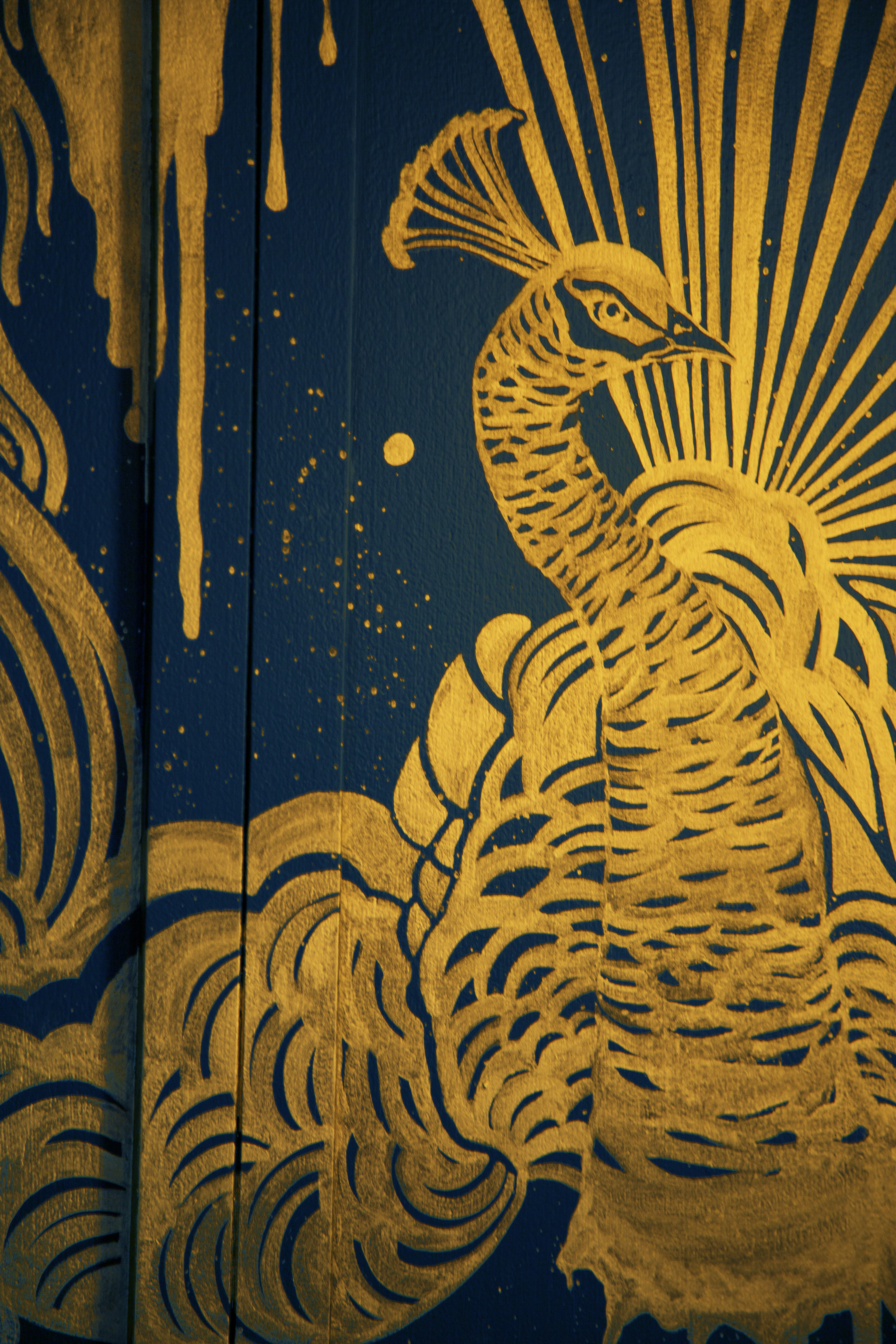 A detail of “Filthy Lucre.”