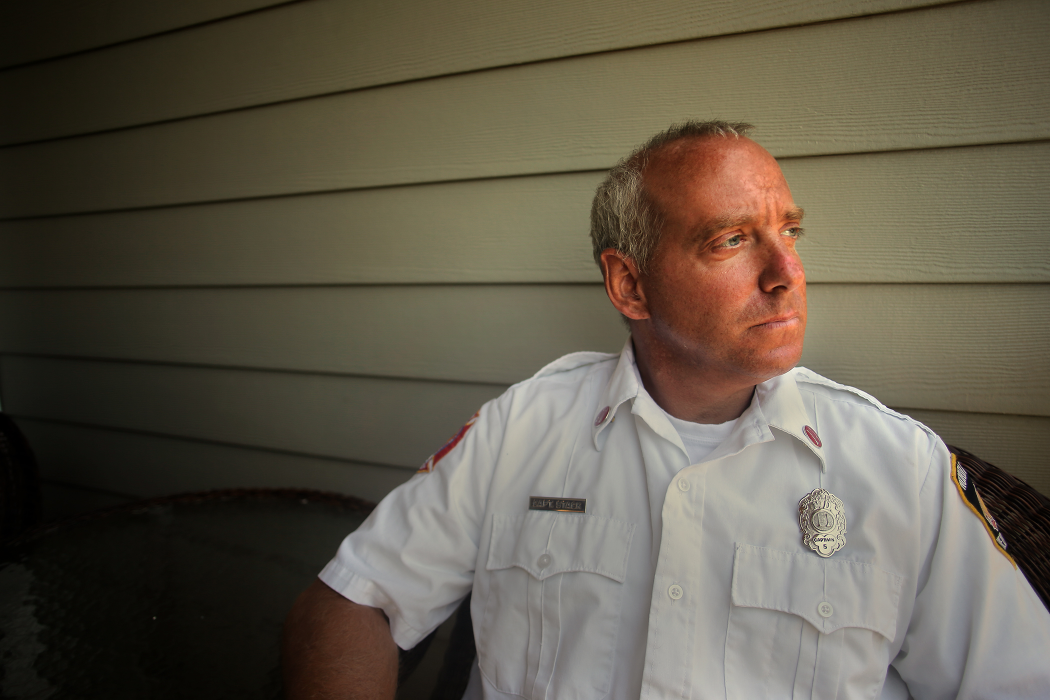 Captain Rick Stack, a long-time North Attleboro firefighter, has been diagnosed with PTSD.