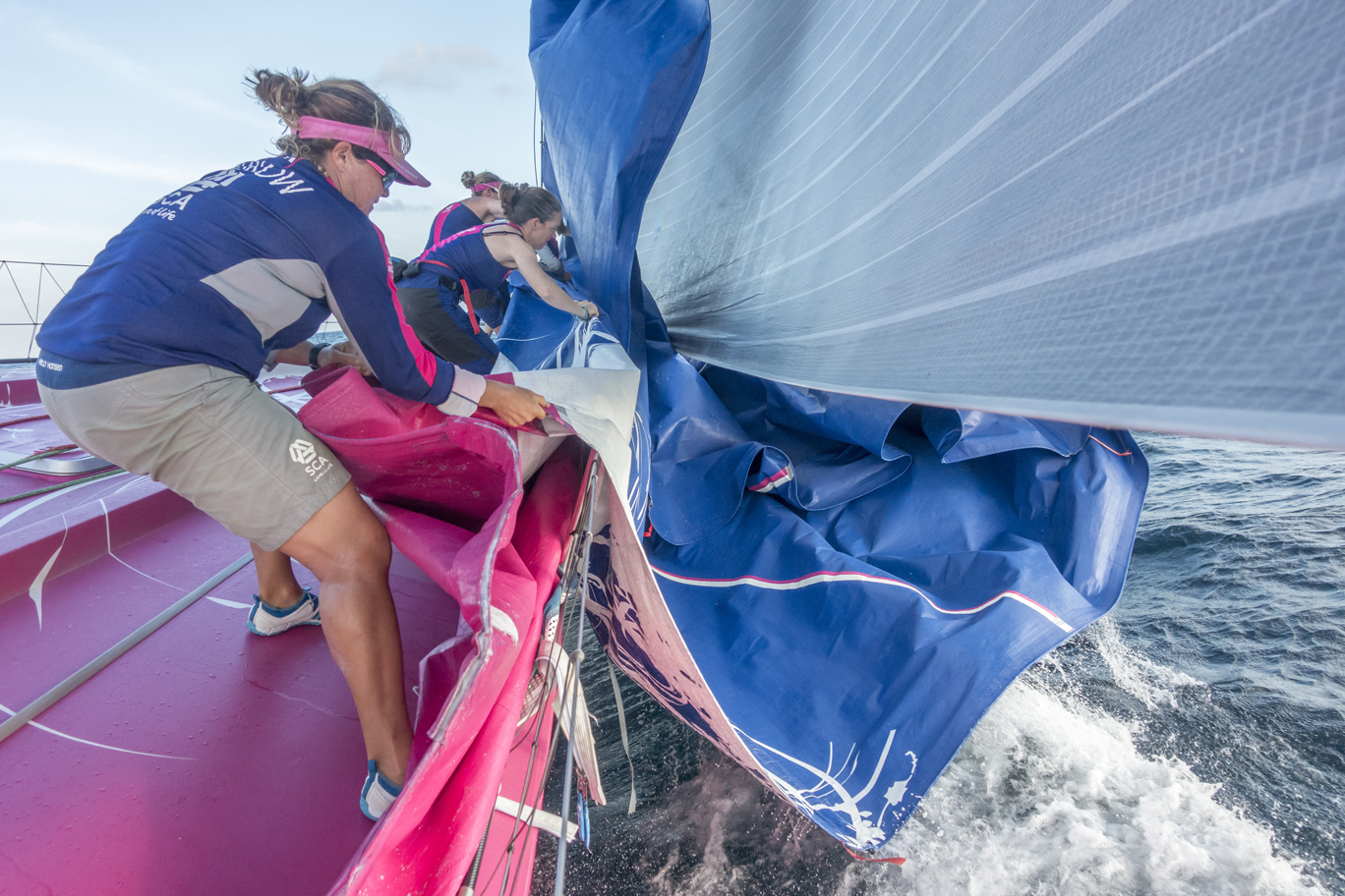 The “one-design” platform ensures that the race will be a contest of sailing skill instead of technology.