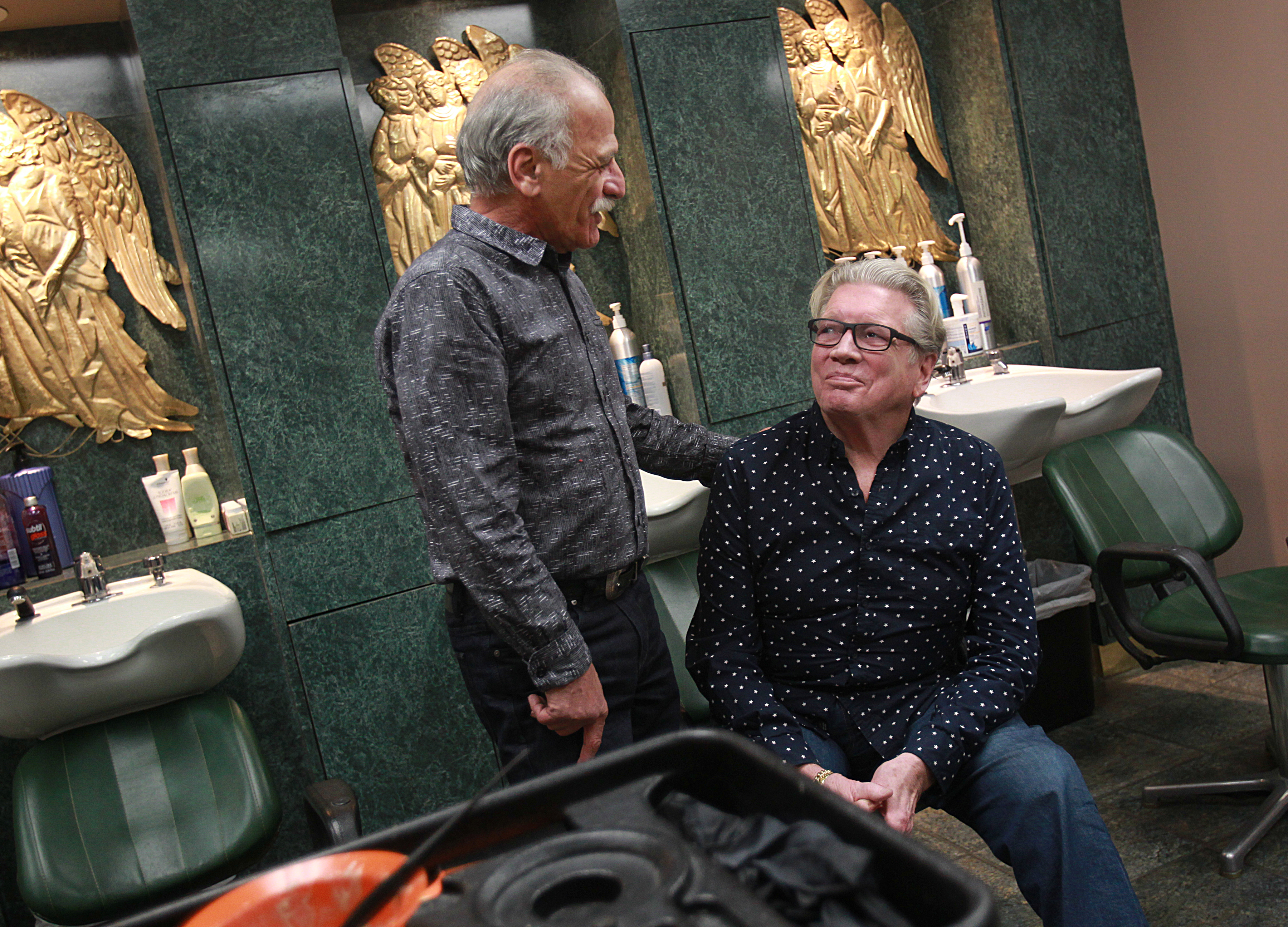 Michael Kadra and Stephen Franklin, husbands and co-owners of Sydney's of Sudbury salon.
