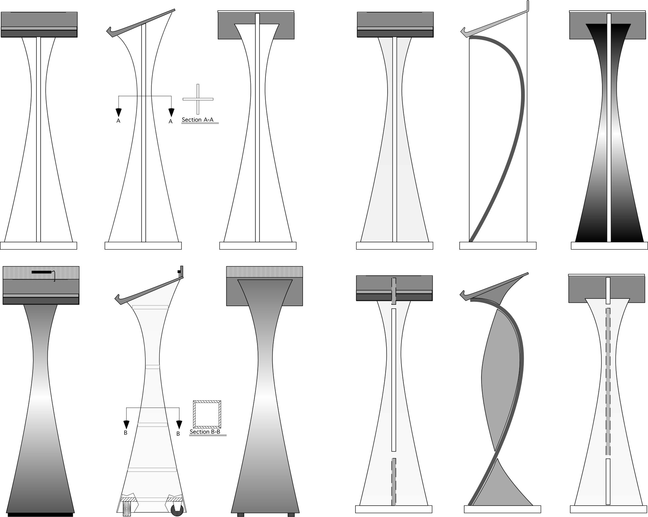 Plans for a multipurpose lectern.