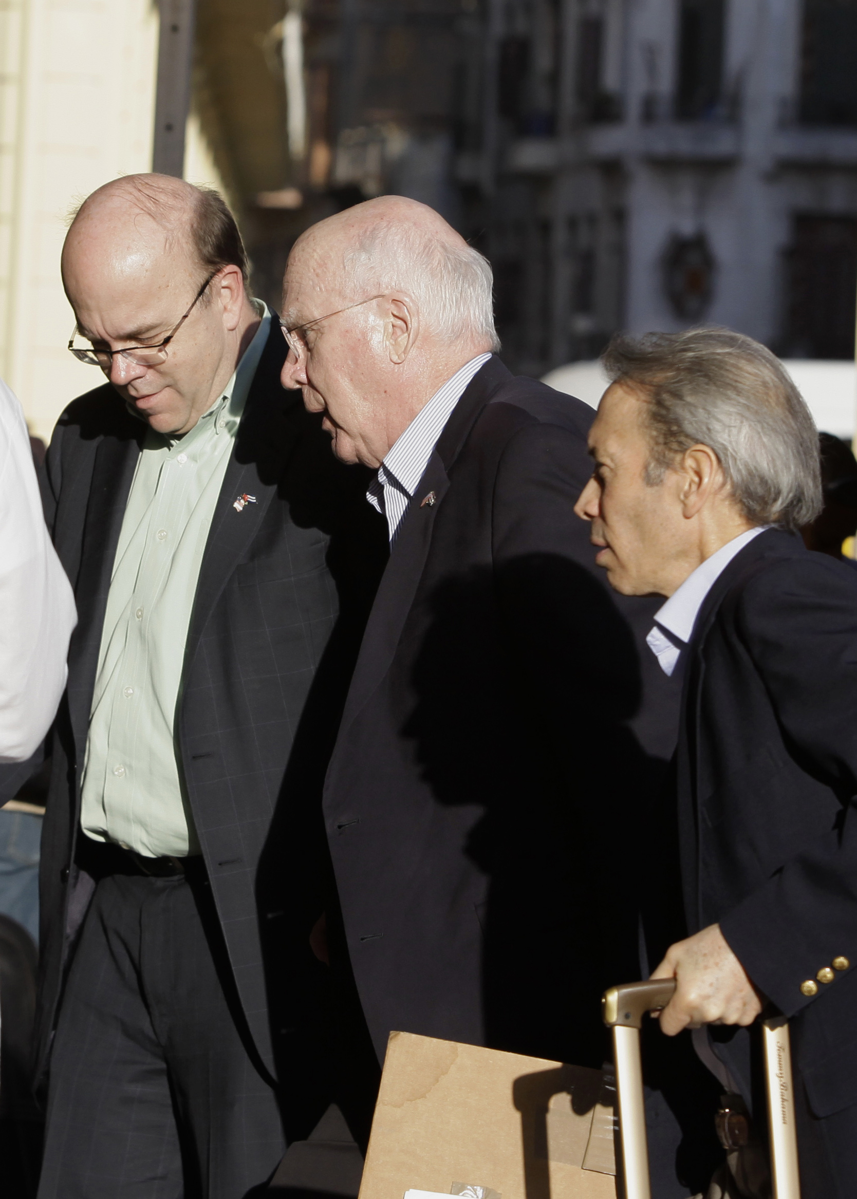 Patrick Leahy (center) and James P. McGovern (left) in Havana on Monday. They left the country on Wednesday.