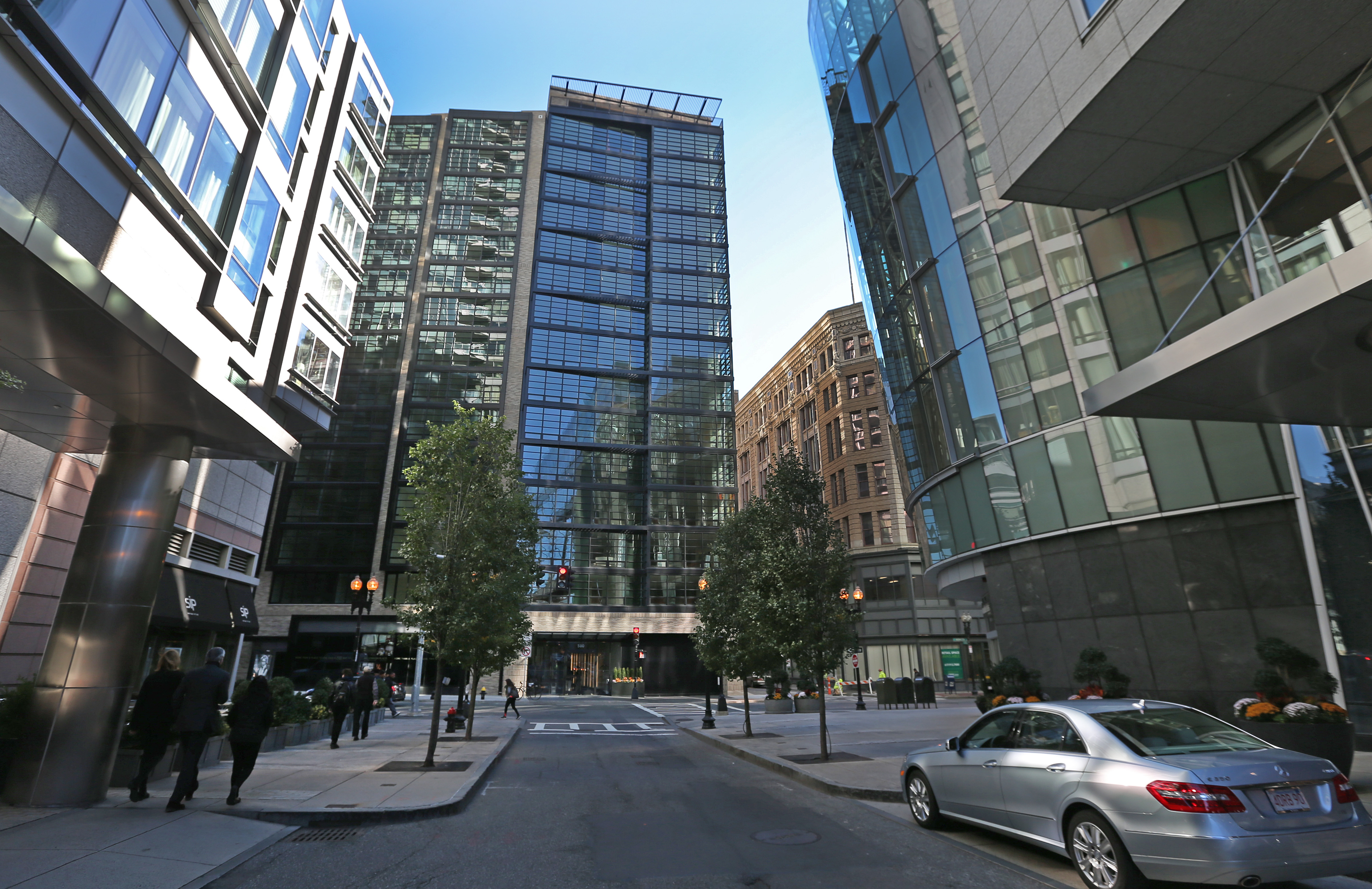 The condo development at Millennium Place (center) quietly received a multimillion-dollar discount on fees tied to the allocation of affordable housing.