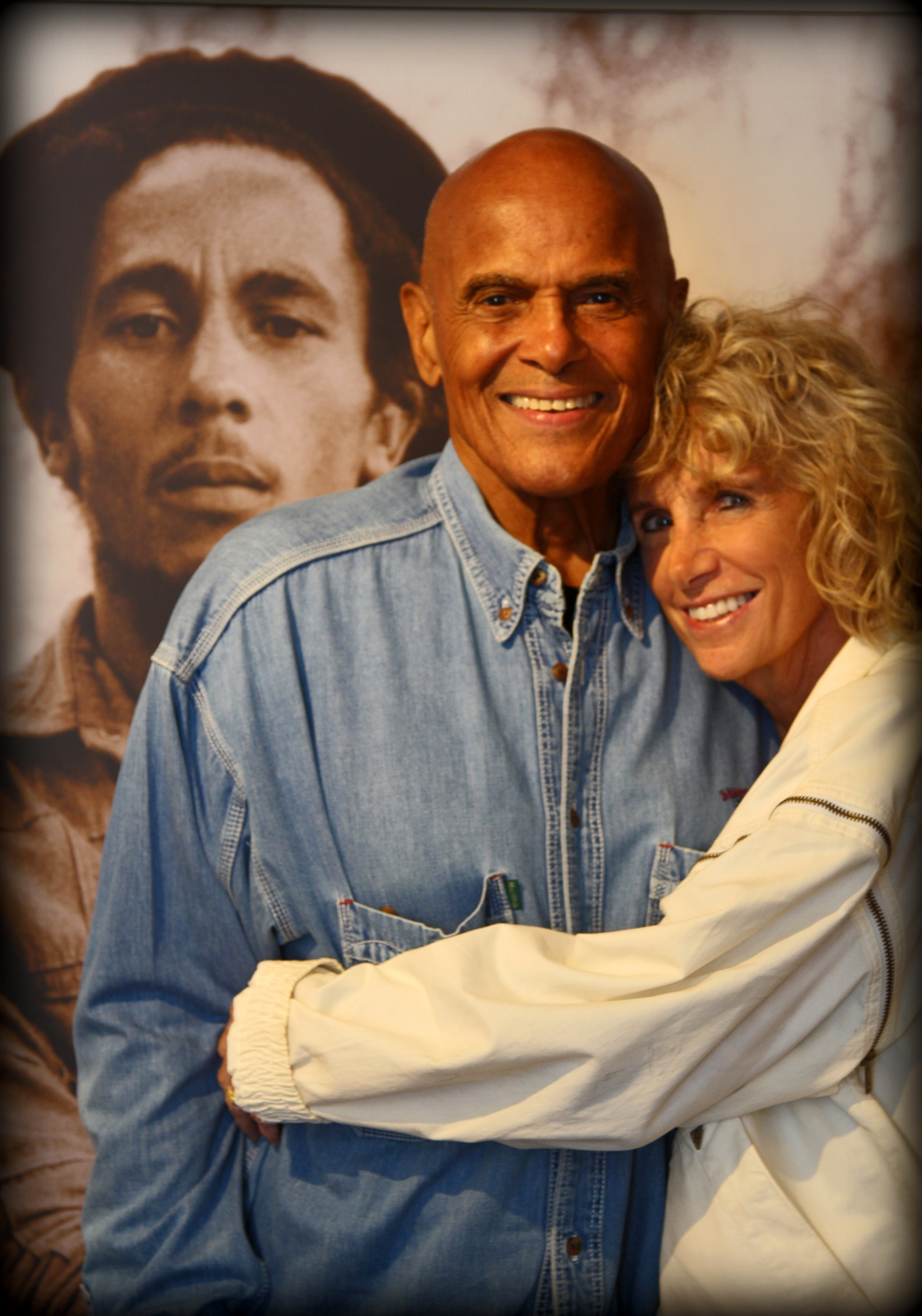 Harry Belafonte with his wife, Pam, on Martha’s Vineyard.