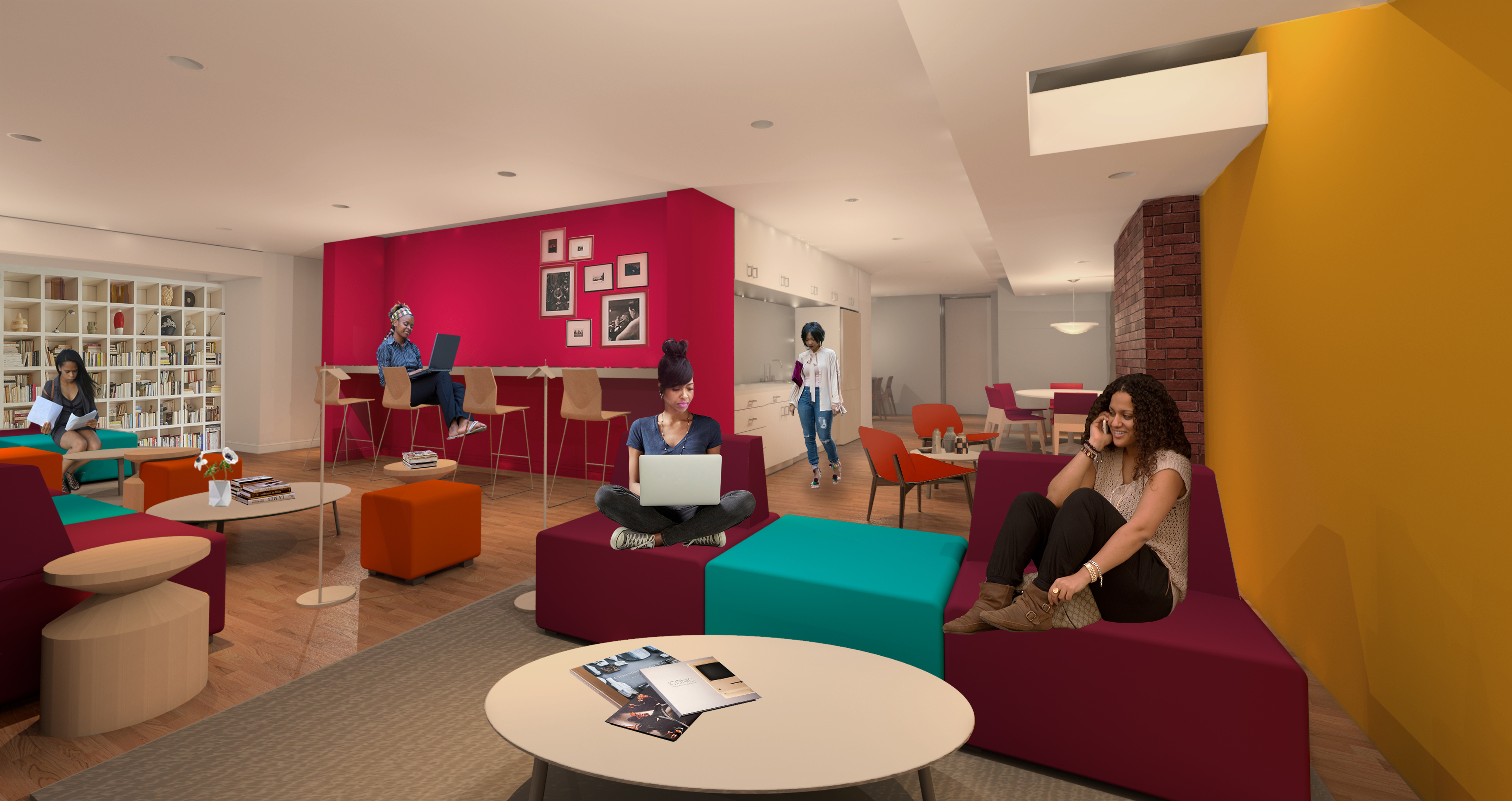 A rendering of the proposed tech learning center.
