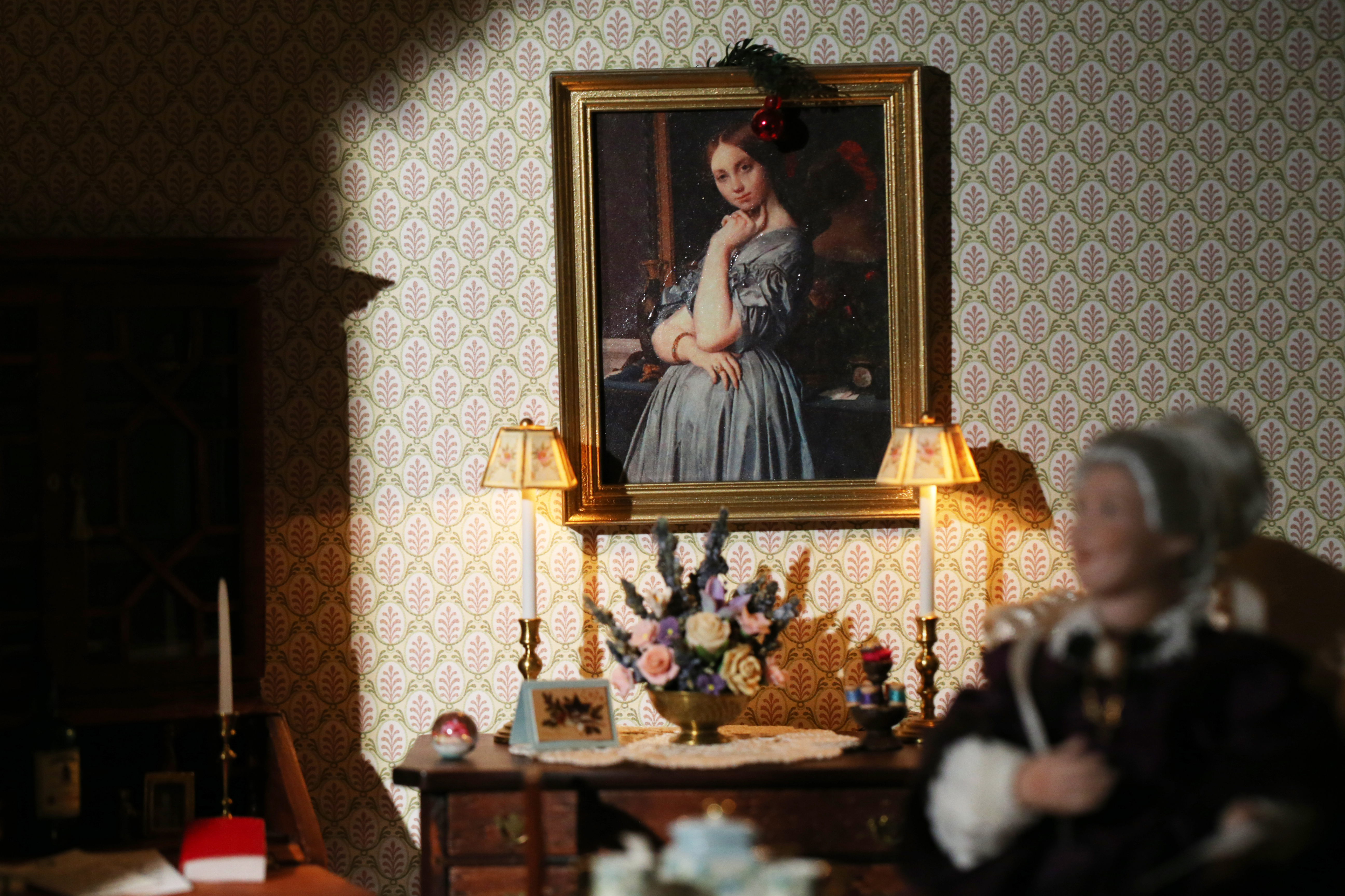 Aunt Amelia said in the morning room in the dollhouse.