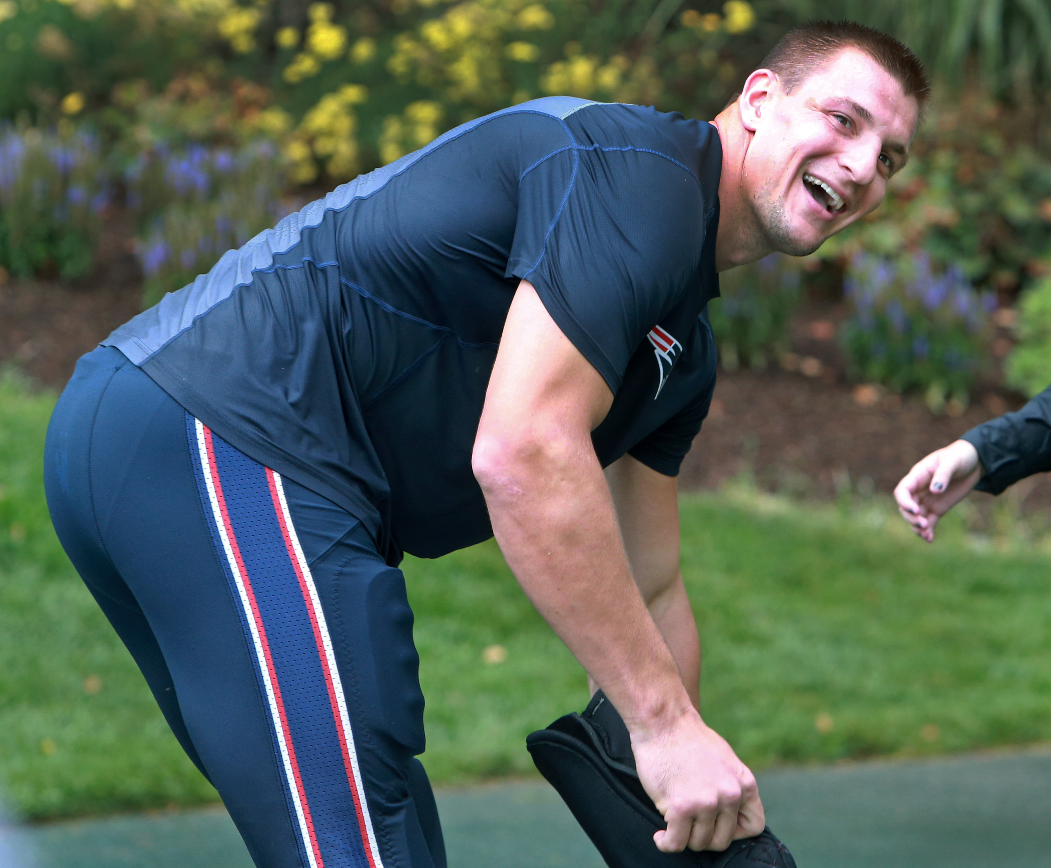 Patriots tight end Rob Gronkowski got pretty fired up after each of his touchdown receptions on Sunday.