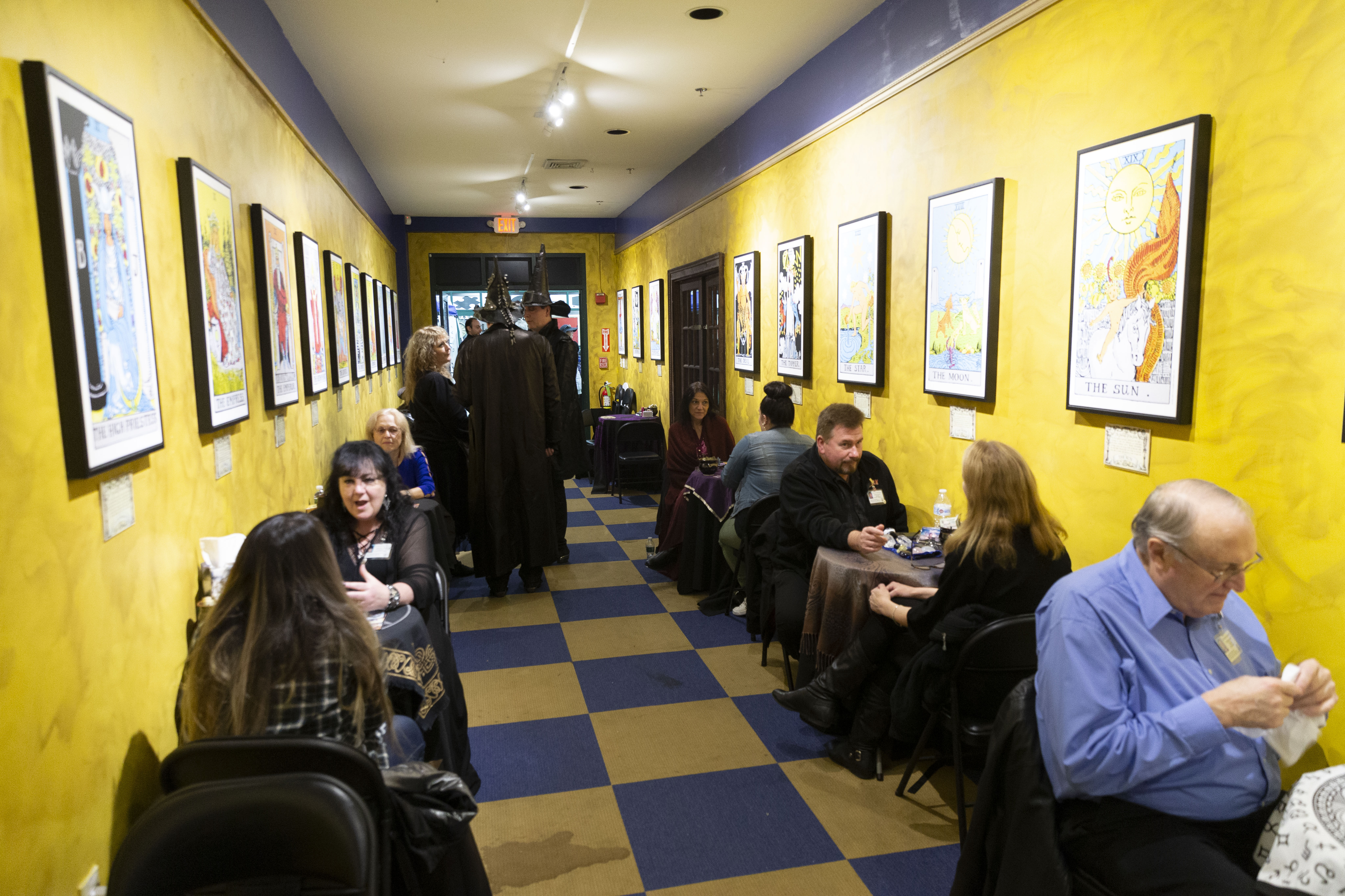 Customers at the Omen got their psychic readings.