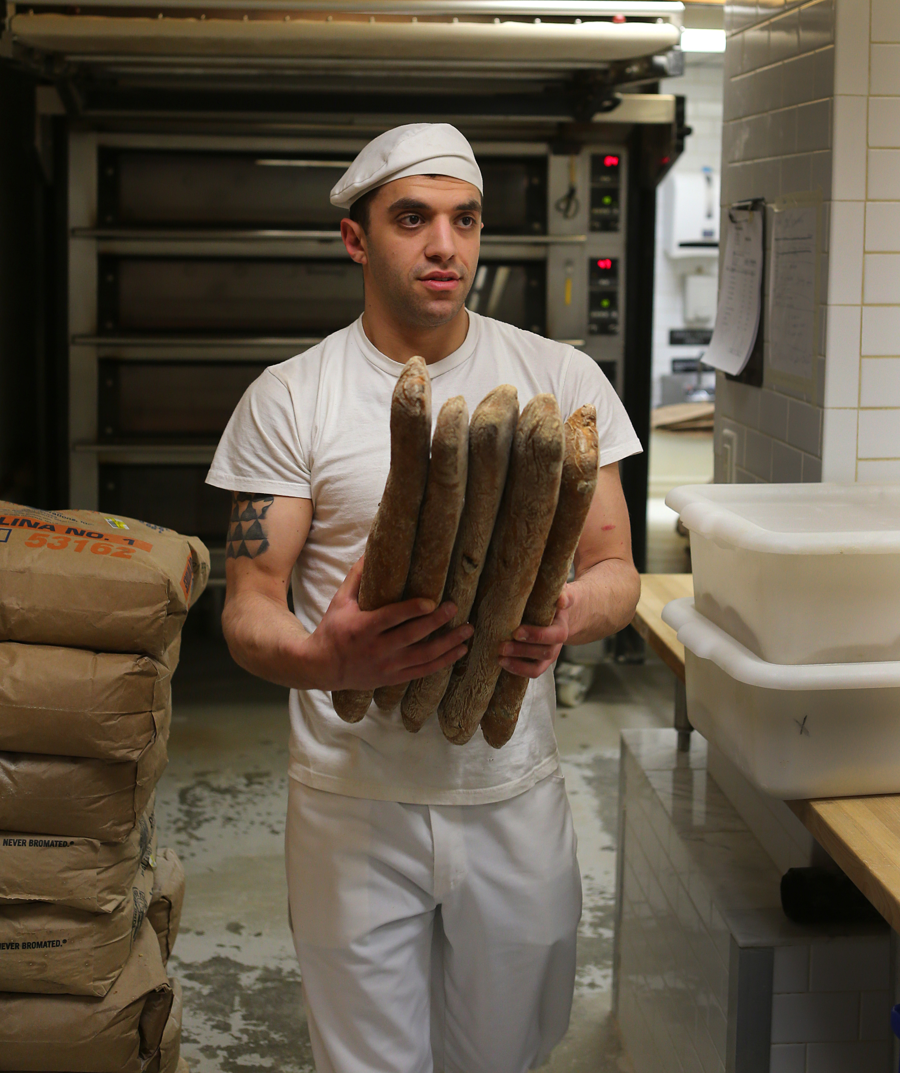 Above: Ben Tock, head baker and manager of Bricco Panetteria.
