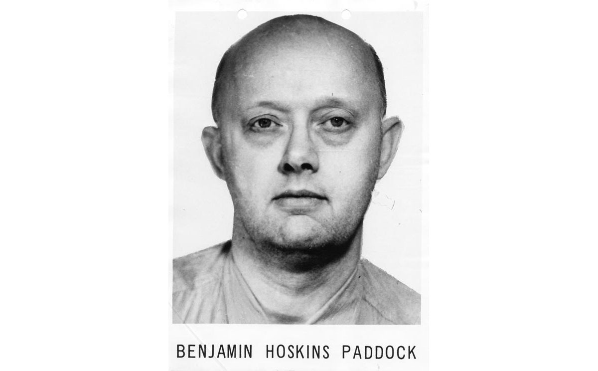 Benjamin Hoskins Paddock was once described in a wanted poster as “psychopathic’’ with suicidal tendencies.