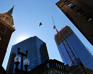 The Millennium Tower before it was finished.