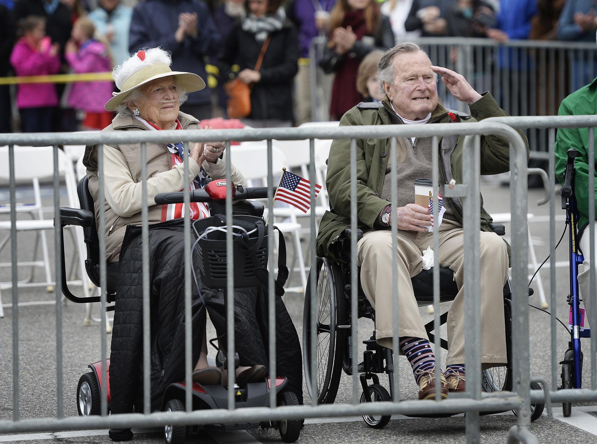 The Bushes have returned to their summer home, taking in the Memorial Day Parade in Kennebunkport.