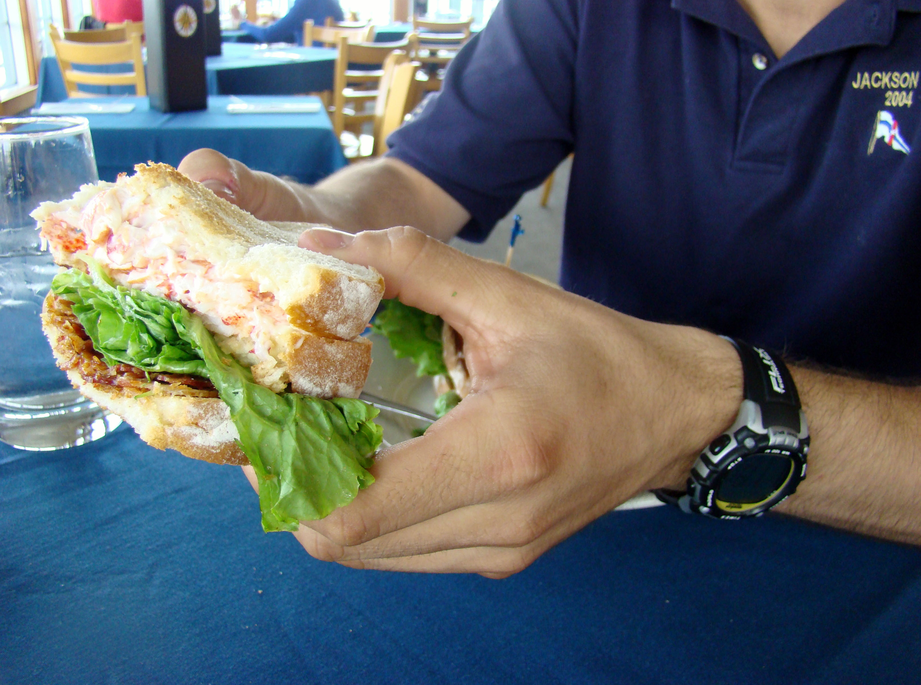 ARCHER’S - The lobster club is loaded with lobster and bacon, lettuce, and tomato on crusty bread.