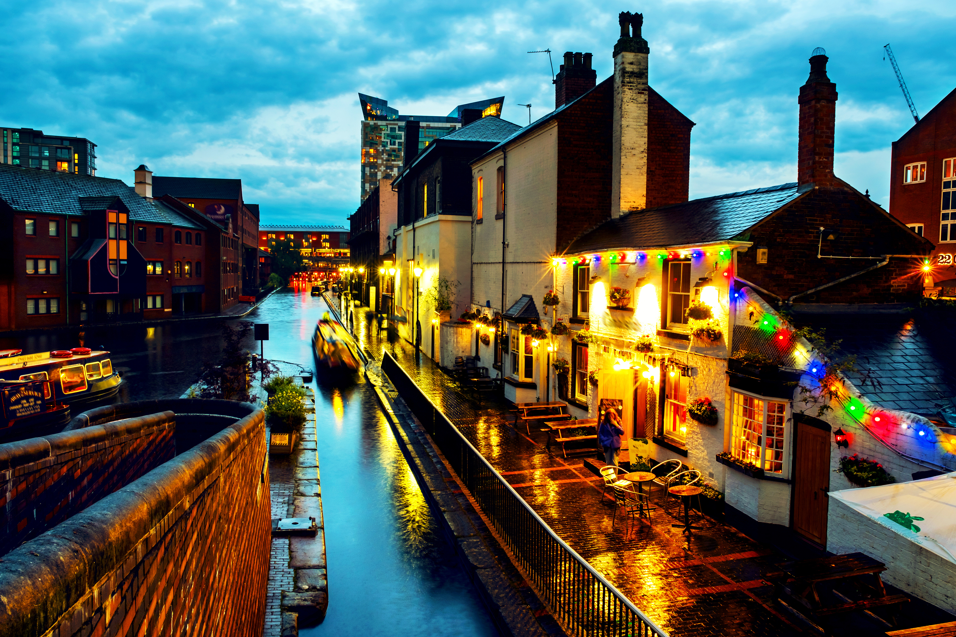 A section of the canals that crisscross the city.