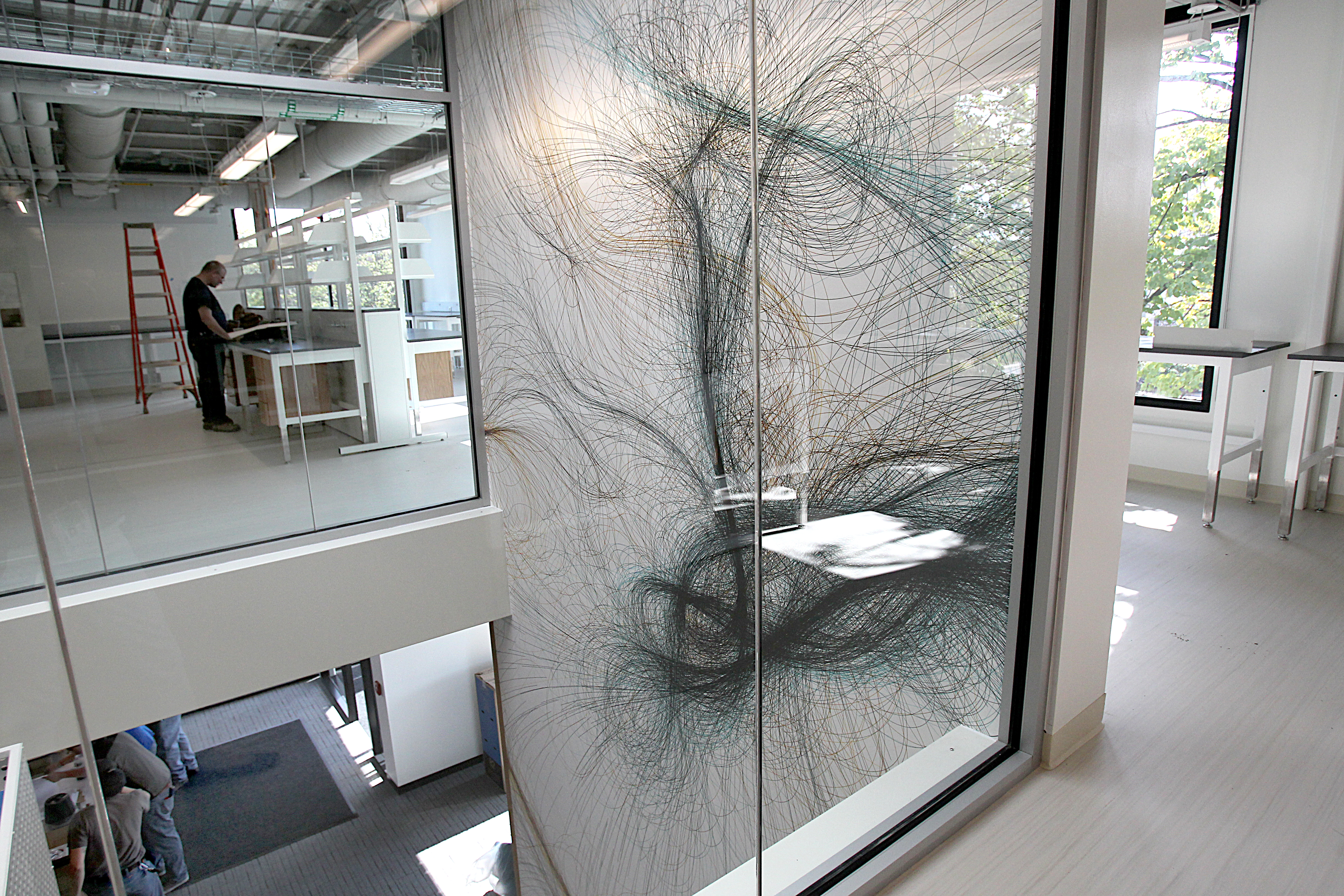 The Pagliucas also funded construction of this second-floor lab space.