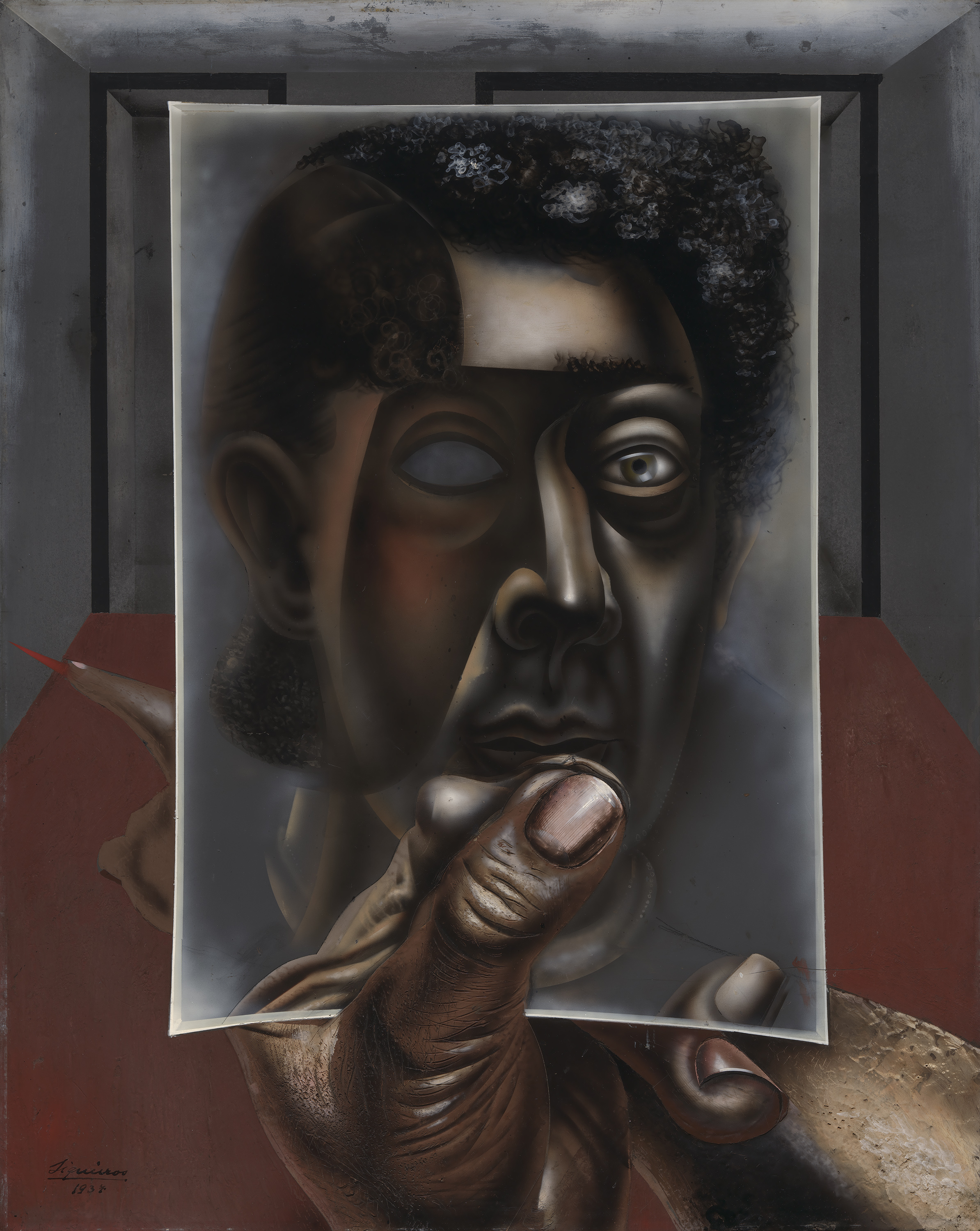 “Autorretrato con Espejo (Self-Portrait with Mirror)” by David Alfaro Siqueiros.