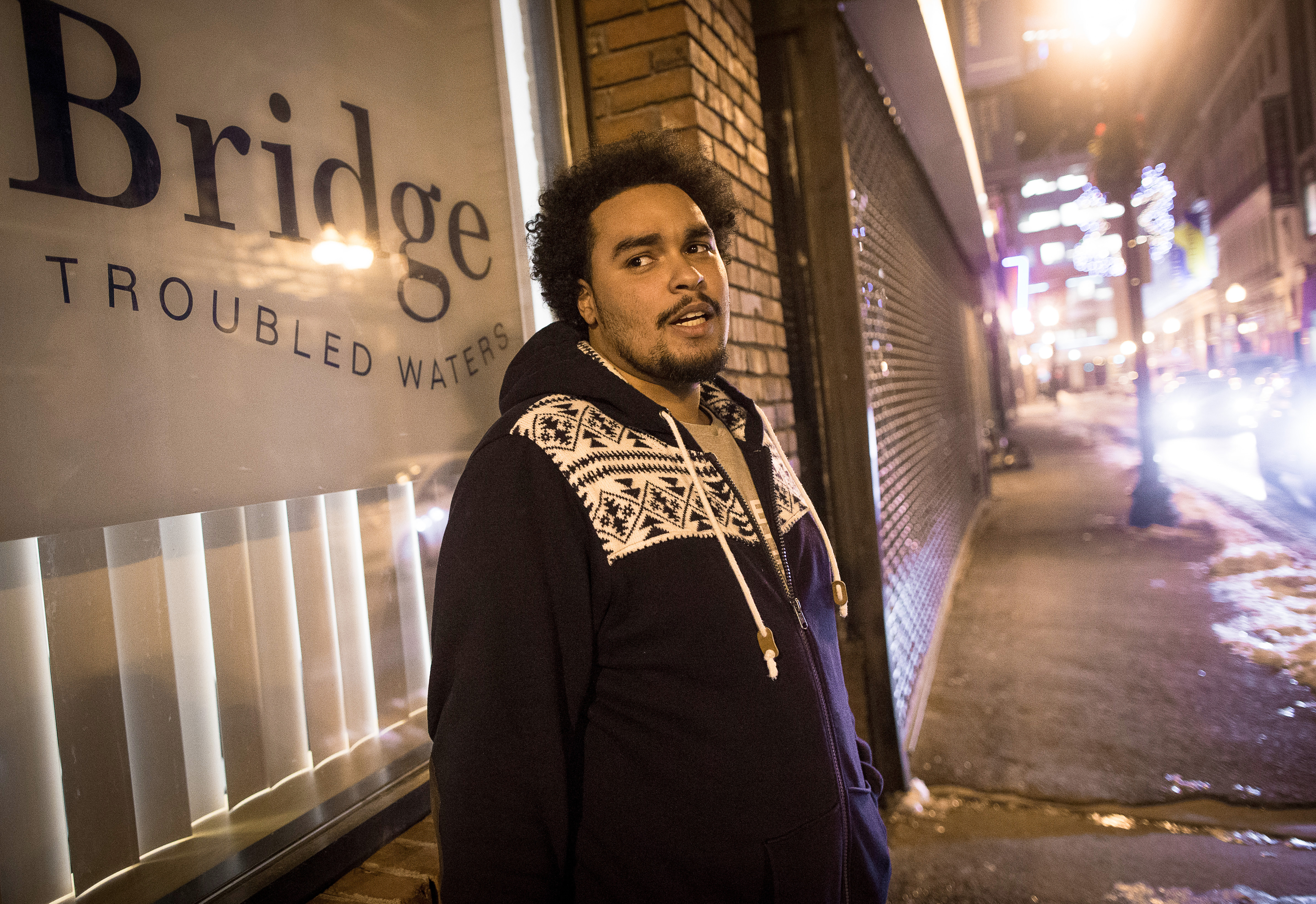 Bridge Over Troubled Waters’ shelter in Boston focuses on helping young adults such as Anthony Rodrigues, 20.