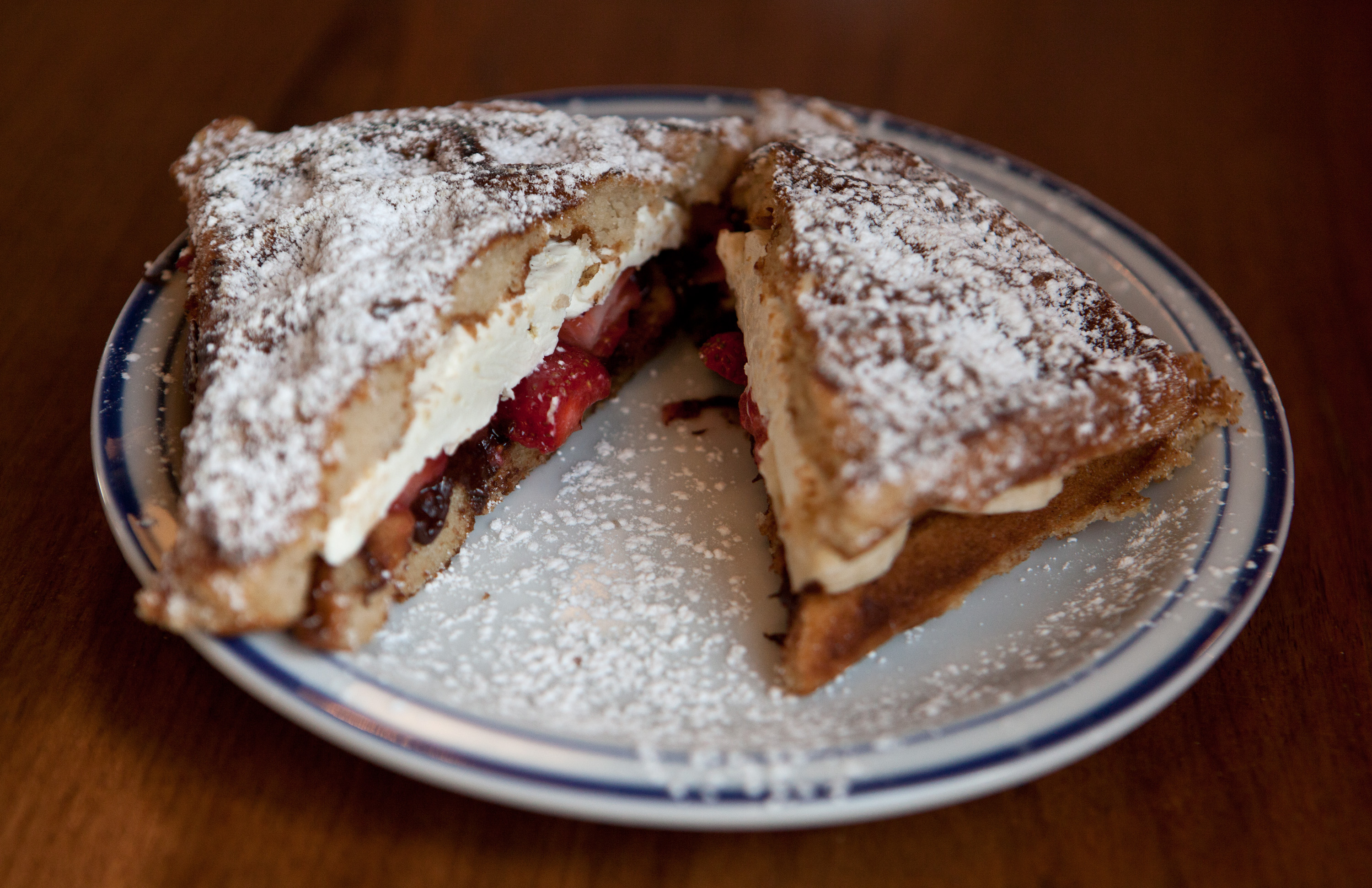 The Kimblay waffle sandwich.