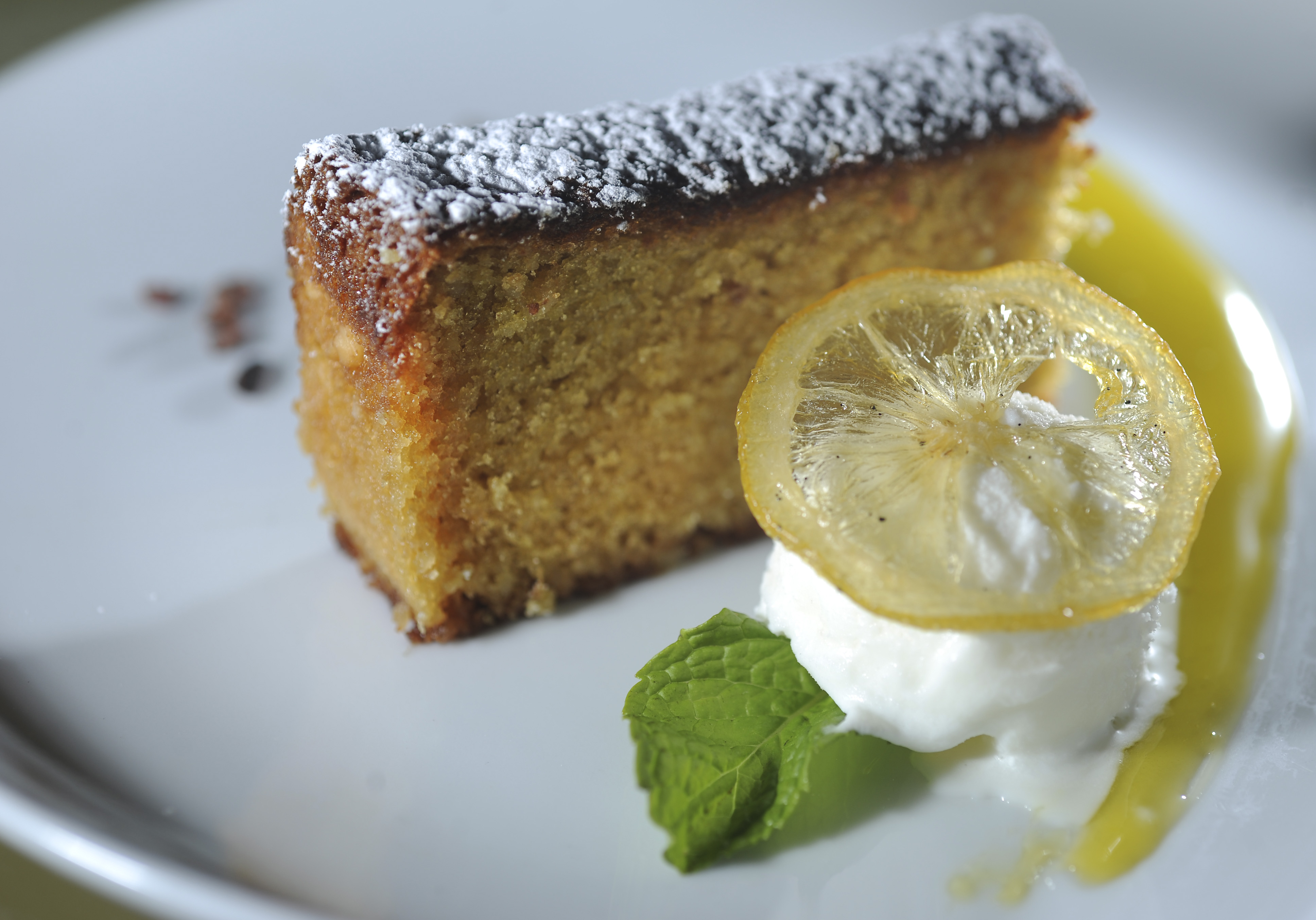 Gluten-free limoncello-almond cake from Rialto.