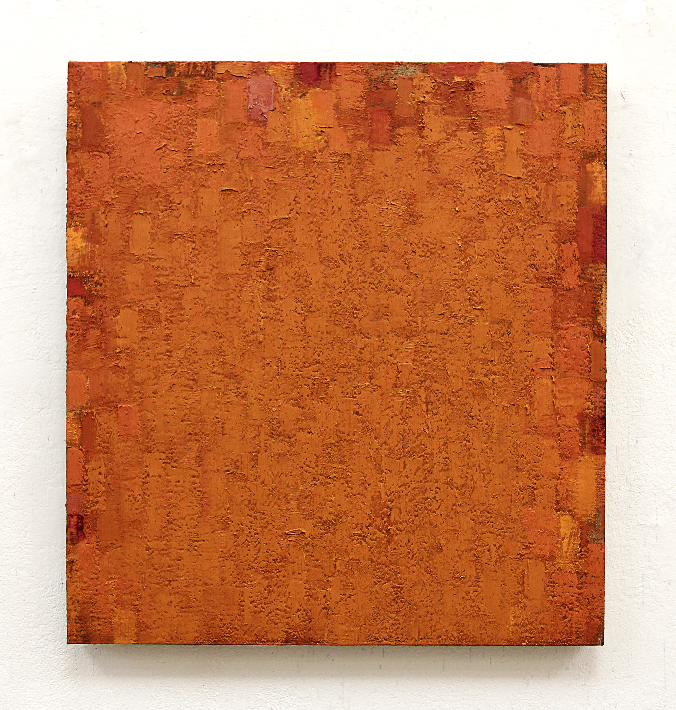 Peter Tollens’s “Orange — Red” at Miller Yezerski Gallery.